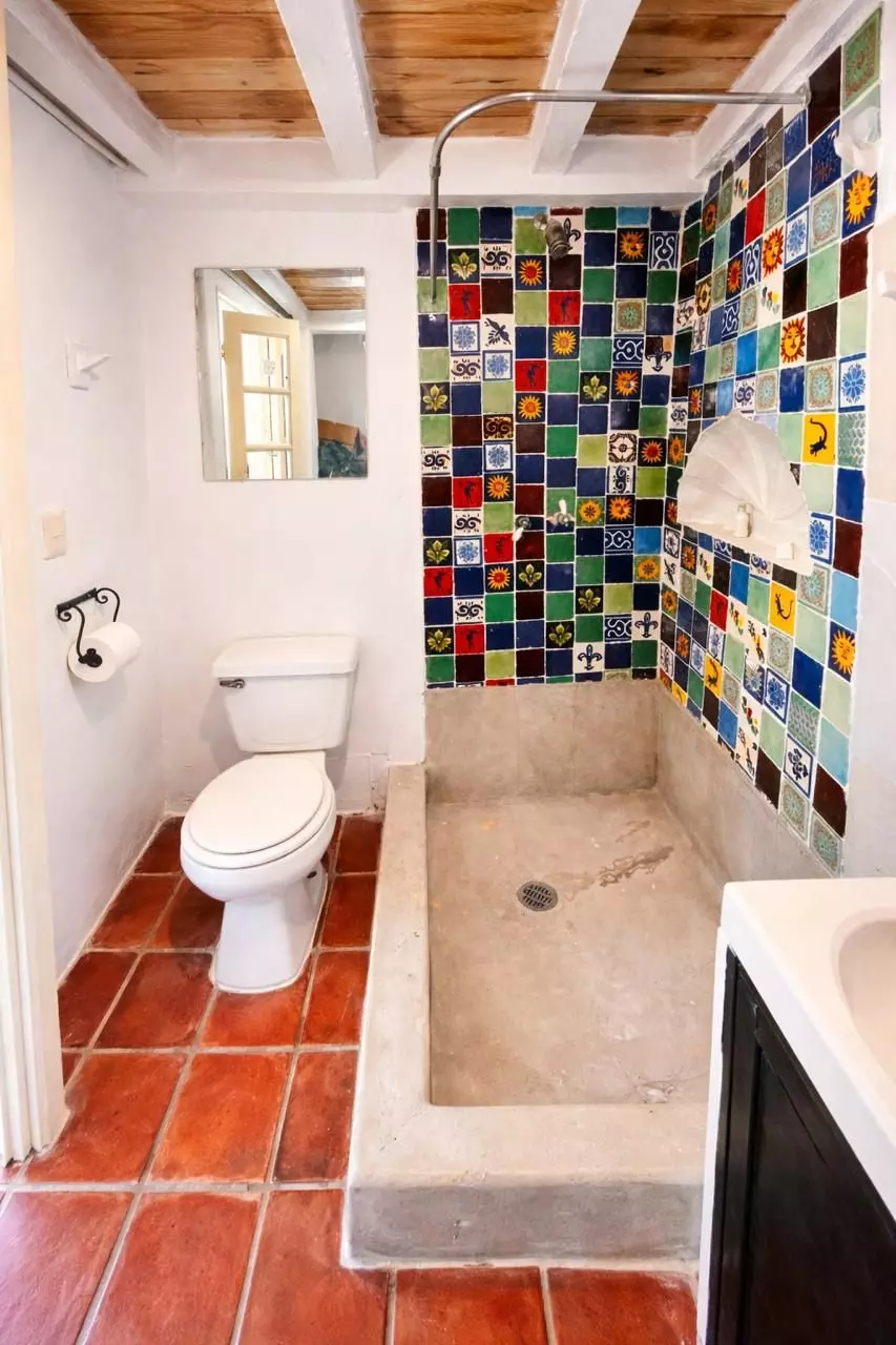 FIXER IN SAN ANTONIO — San Antonio, San Miguel de Allende — photo 11 — charming traditional bath with artisanal tilework