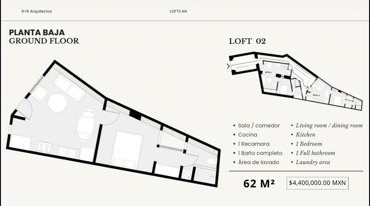 Nuñez Lofts / Loft 2 — Centro, San Miguel de Allende — photo 9 — sophisticated loft layout, abundant natural light
