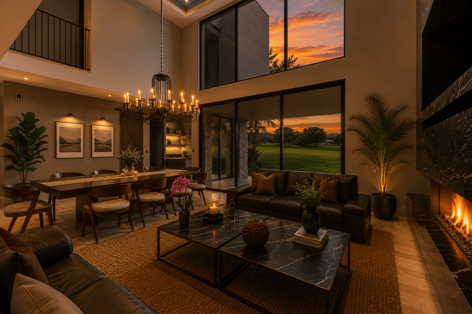Casa Fairway 7 — Club de Golf Ventanas, San Miguel de Allende — photo 11 — sunset views grace contemporary luxury living