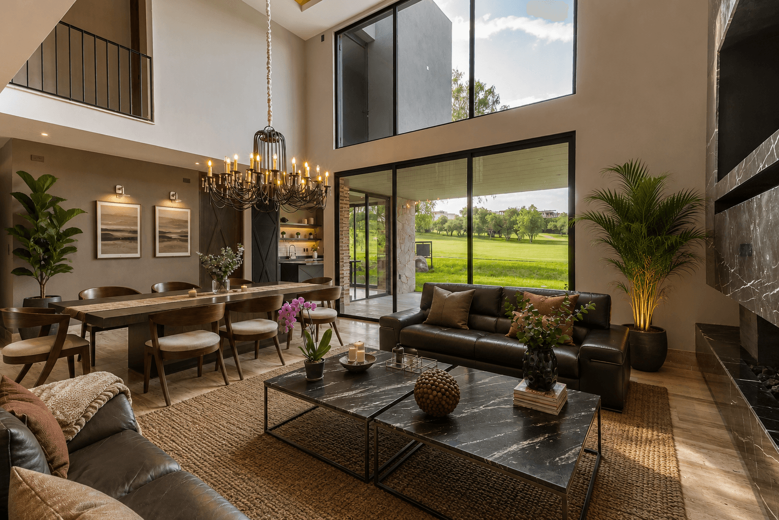 Casa Fairway 7 — Club de Golf Ventanas, San Miguel de Allende — photo 9 — soaring ceilings, pastoral vistas, sophisticated elegance