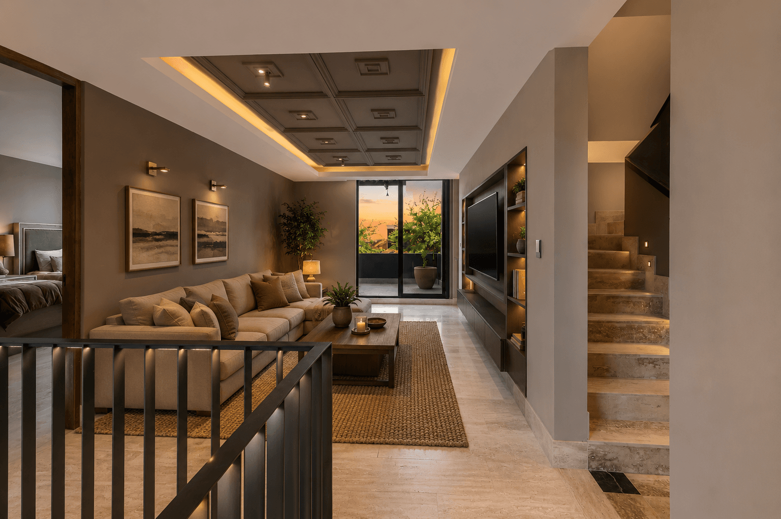 Casa Fairway 7 — Club de Golf Ventanas, San Miguel de Allende — photo 22 — sophisticated suite with sunset views
