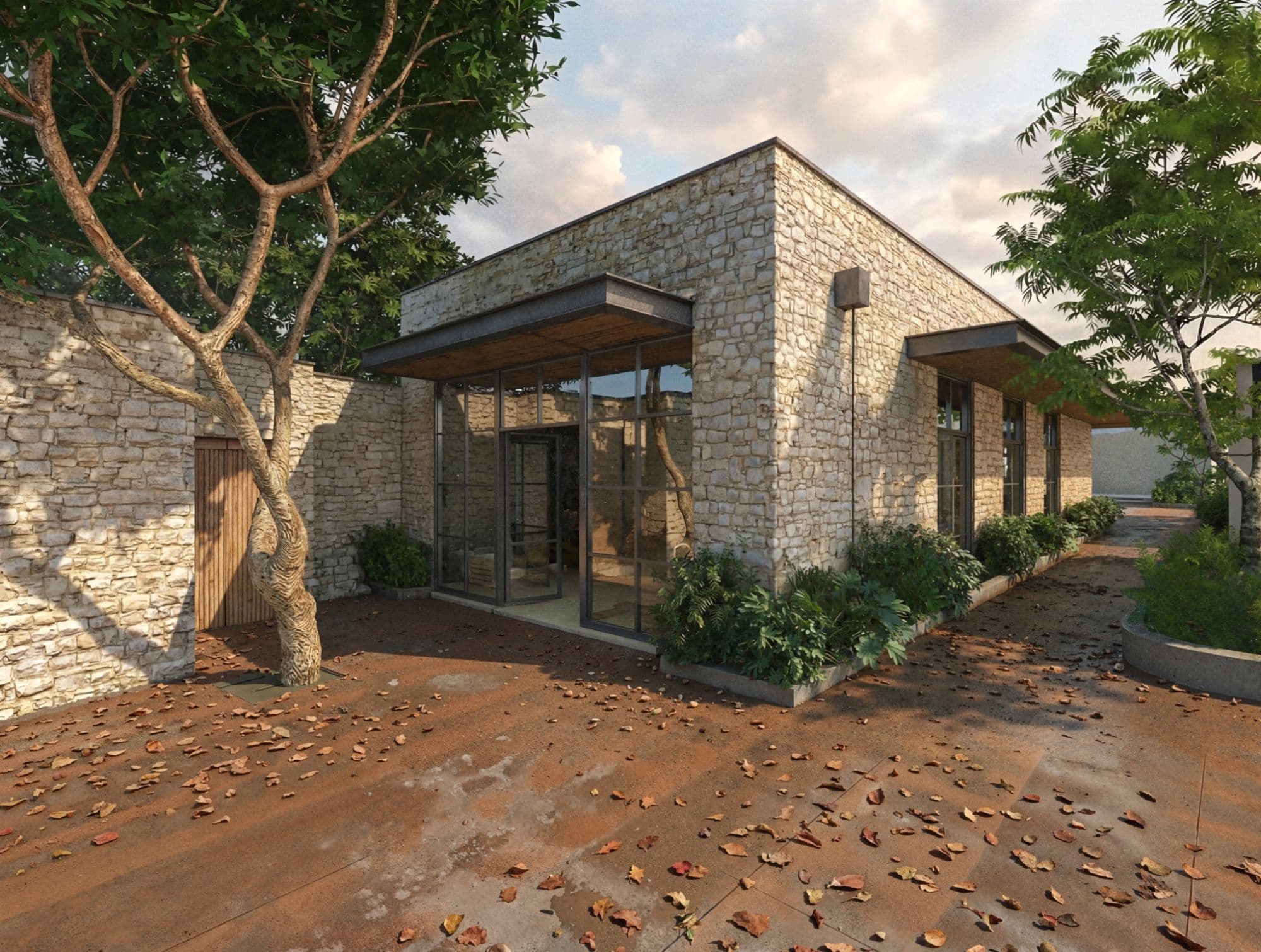 AURA SAN MIGUEL — San Miguel de Allende Centro, San Miguel de Allende — photo 7 — contemporary stone residence, mature gardens, natural light