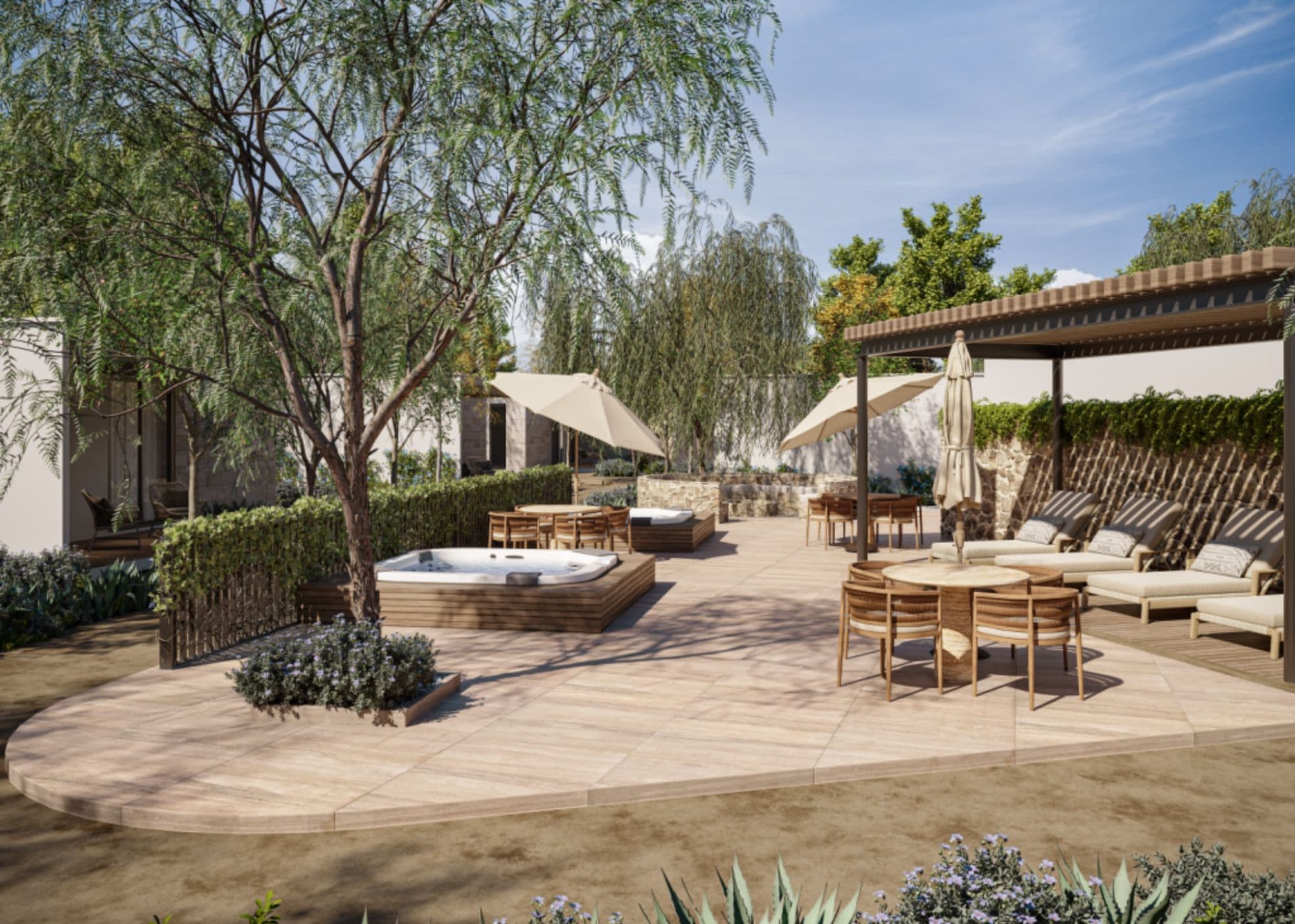 AURA SAN MIGUEL — San Miguel de Allende Centro, San Miguel de Allende — photo 9 — serene courtyard oasis, resort-style living spaces