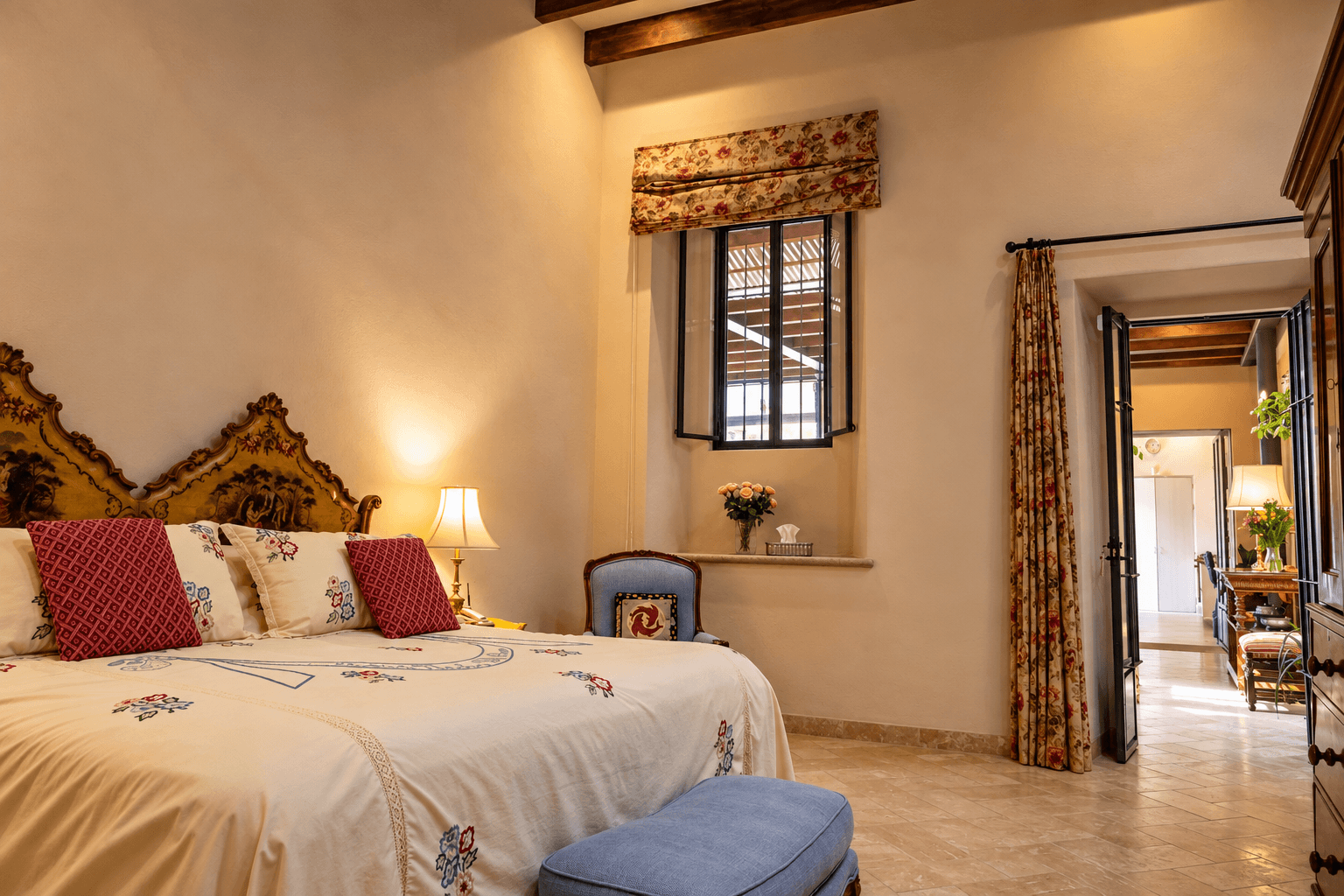 Casa Colibri — Centro, San Miguel de Allende — photo 11 — elegant bedroom with authentic colonial charm
