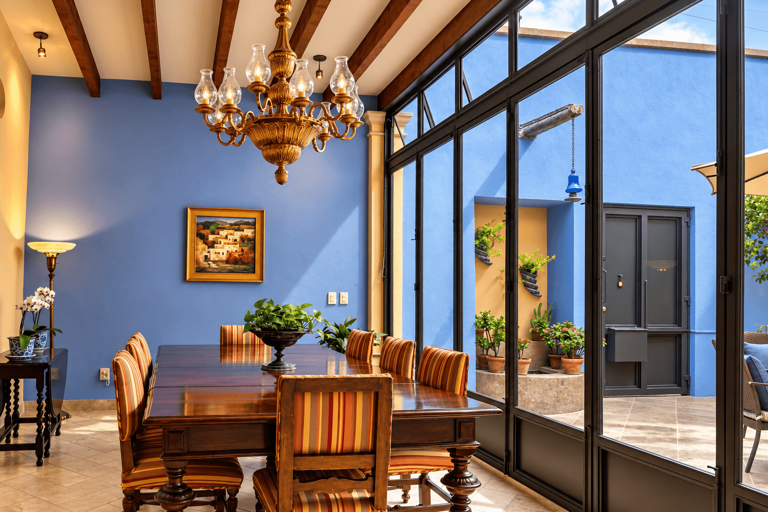 Casa Colibri — Centro, San Miguel de Allende — photo 3 — elegant dining, radiant courtyard views