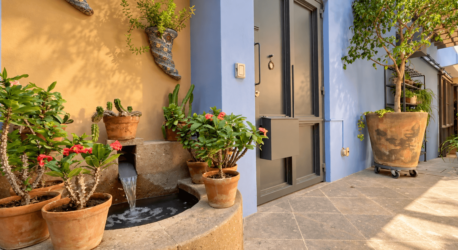 Casa Colibri — Centro, San Miguel de Allende — photo 22 — serene courtyard with cascading water feature
