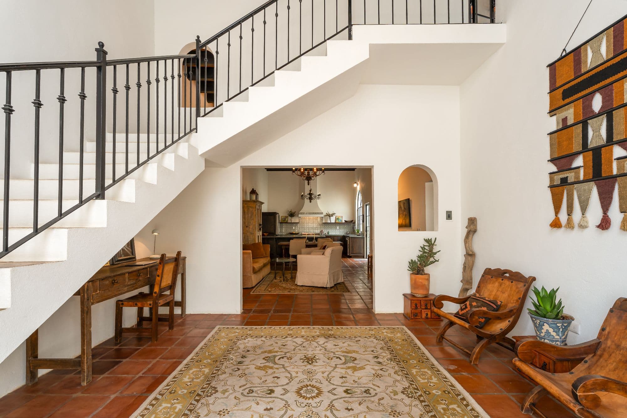 Casa Sombremesa — Las Brisas, San Miguel de Allende — photo 3 — luminous colonial entryway, authentic mexican charm