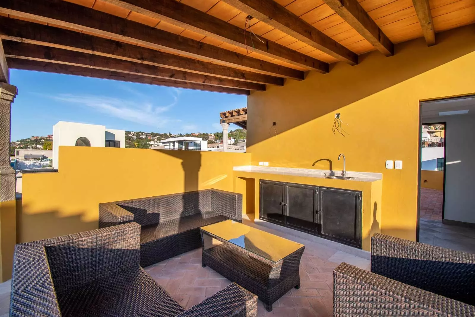 Villa Tamayo — Guadiana, San Miguel de Allende — photo 20 — vibrant covered terrace with panoramic views