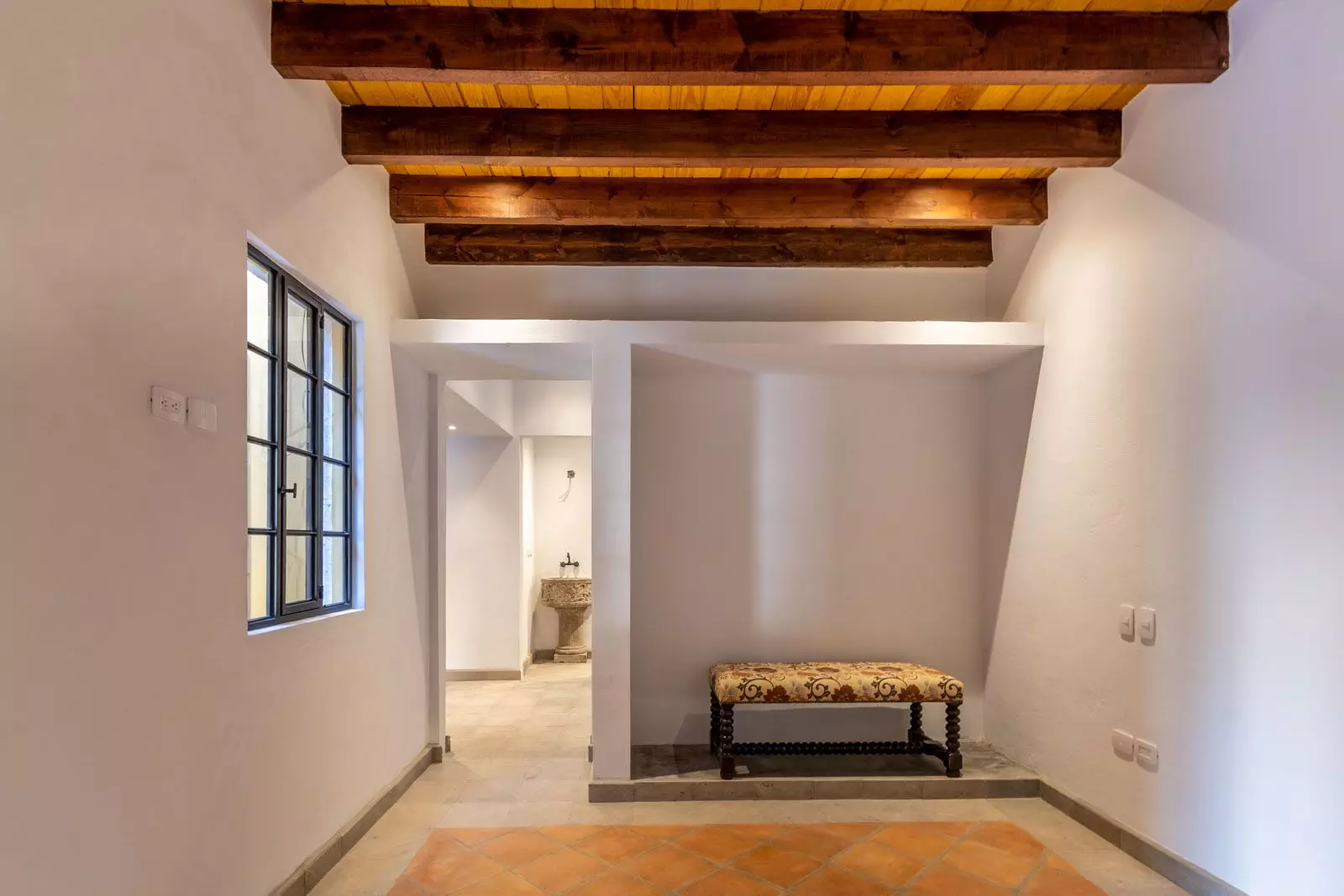 Villa Tamayo — Guadiana, San Miguel de Allende — photo 23 — rustic beams, refined minimalist elegance