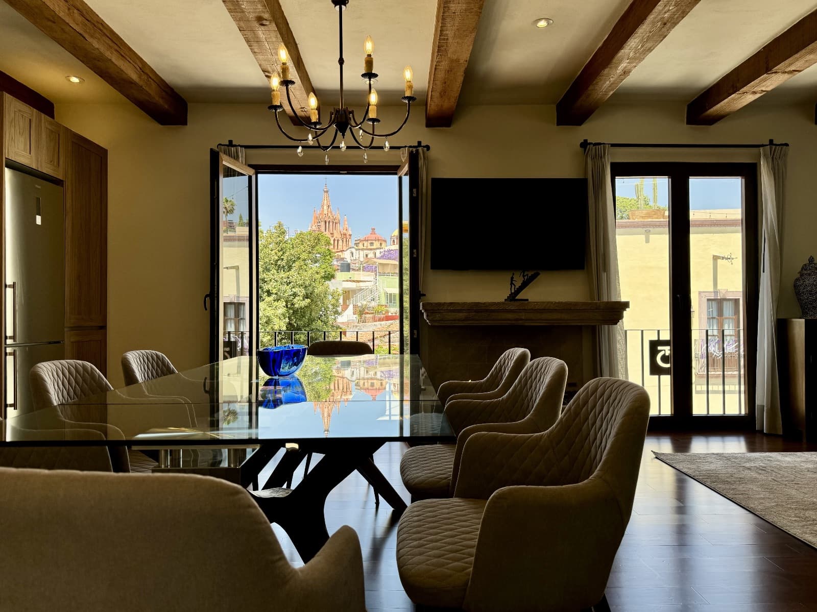 Quinta Tenerías (Units 2, 4 & 5) — Centro, San Miguel de Allende — photo 3 — refined entertaining space, colonial views