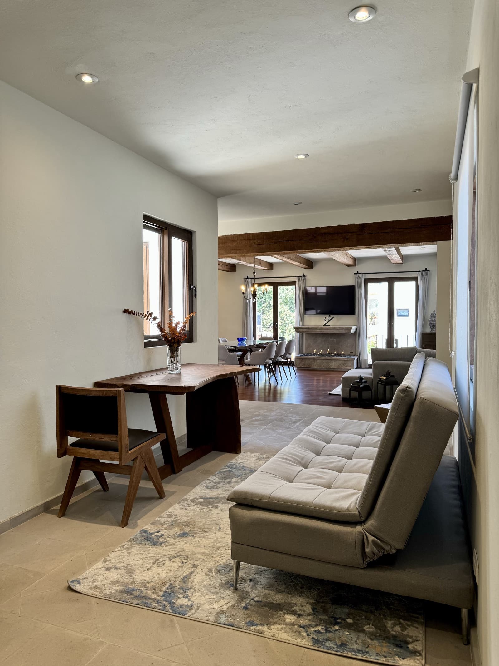 Quinta Tenerías (Units 2, 4 & 5) — Centro, San Miguel de Allende — photo 11 — sophisticated open living, architectural beams, natural light