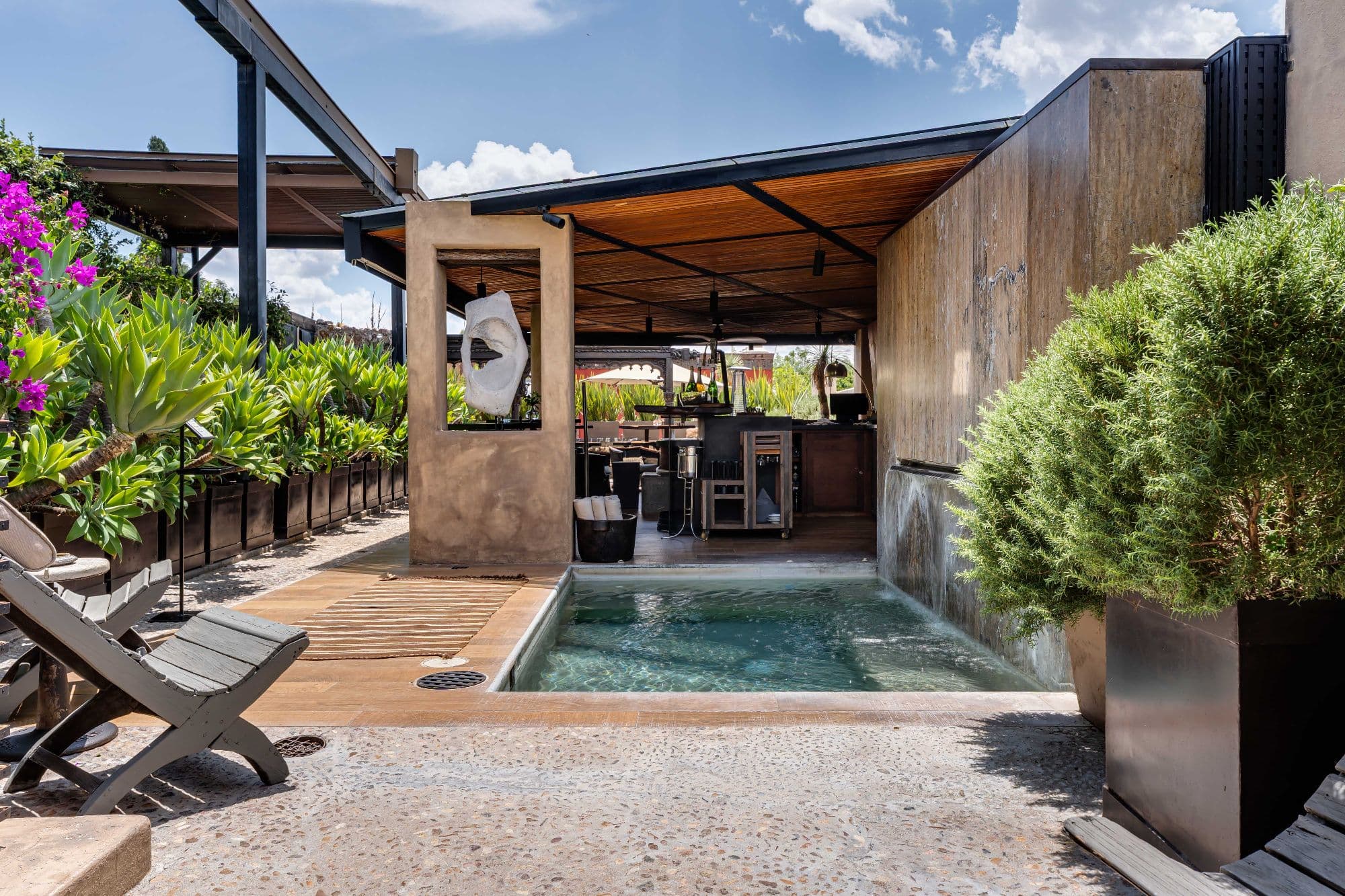 Casa No Name — Centro, San Miguel de Allende — photo 25 — sophisticated rooftop pool retreat, entertaining space