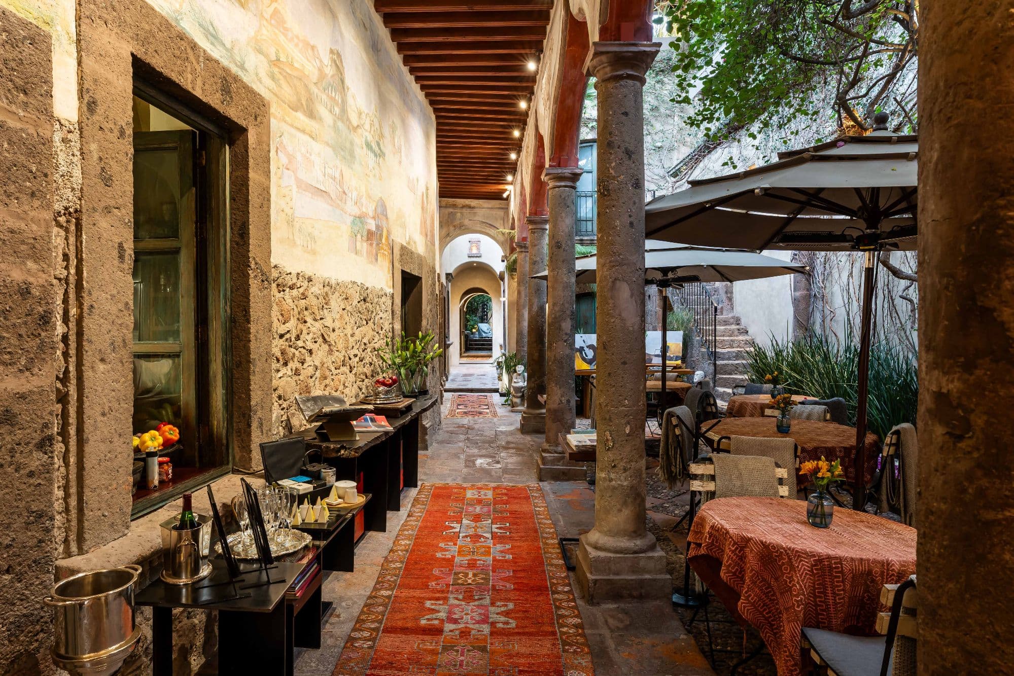 Casa No Name — Centro, San Miguel de Allende — photo 44 — elegant colonial courtyard with soaring ceilings