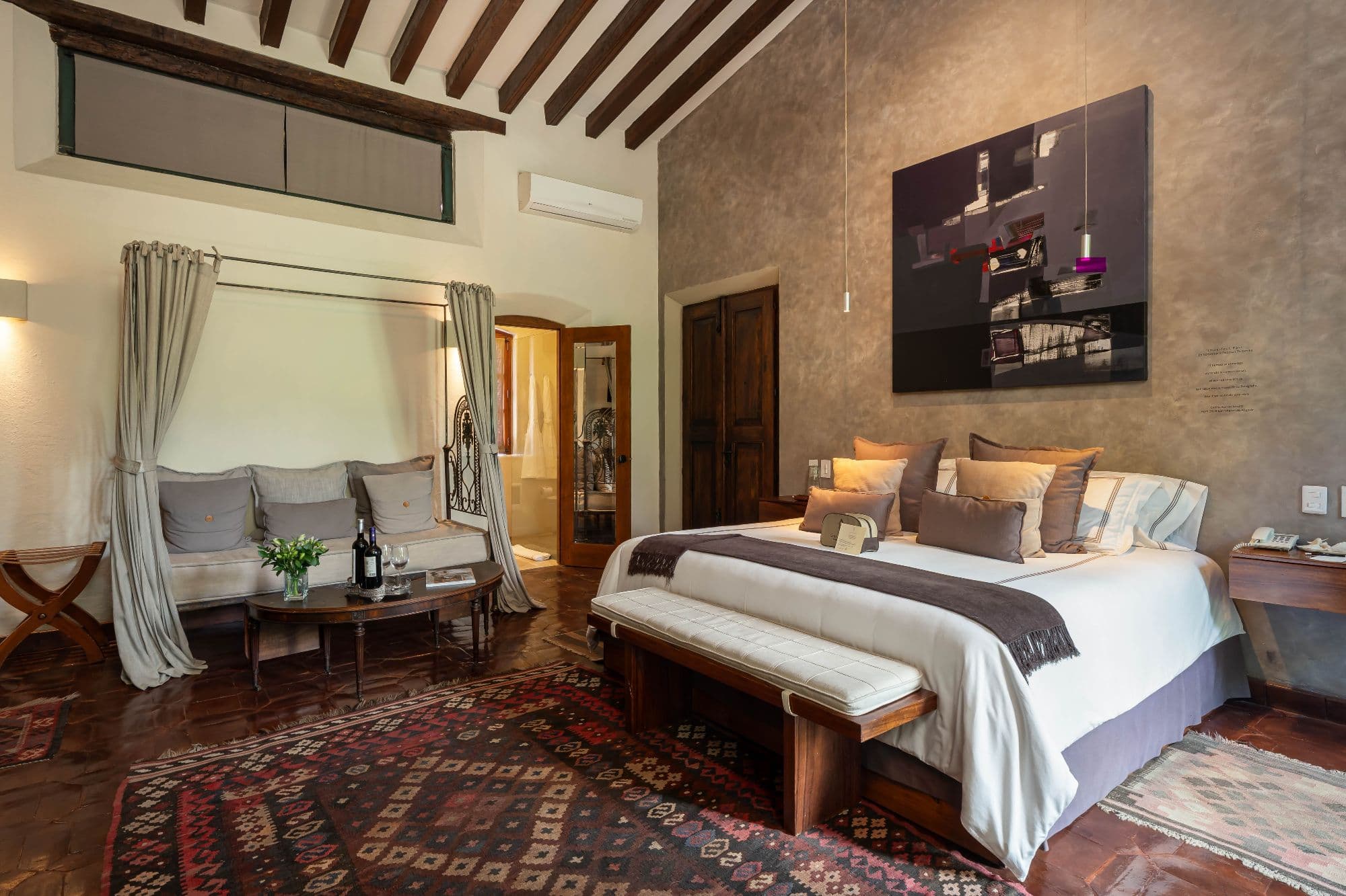 Casa No Name — Centro, San Miguel de Allende — photo 35 — sophisticated colonial bedroom, timeless elegance