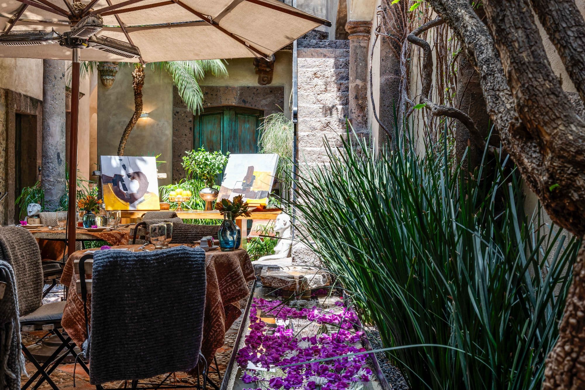 Casa No Name — Centro, San Miguel de Allende — photo 3 — charming courtyard oasis, vibrant blooms, colonial elegance