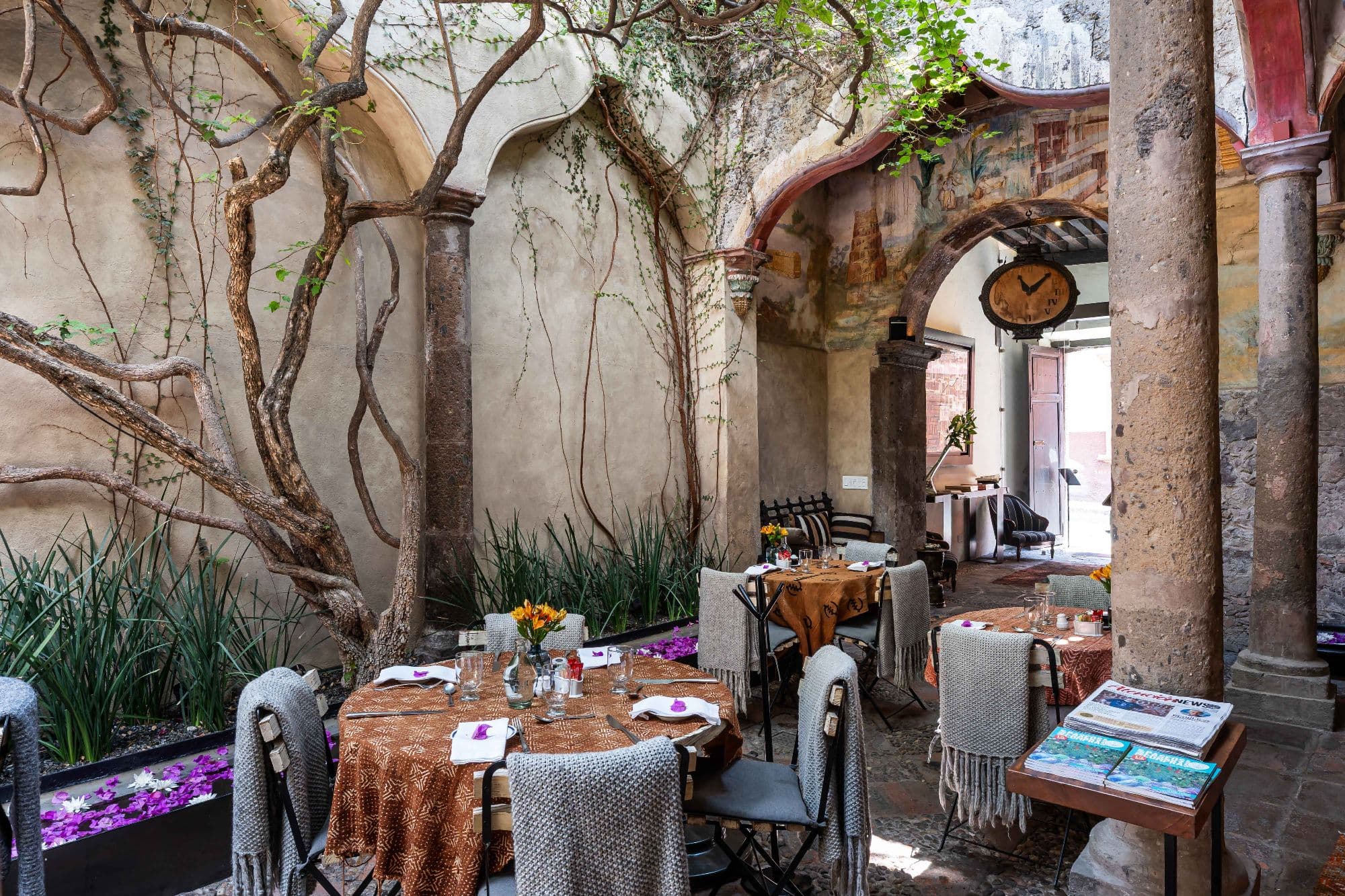 Casa No Name — Centro, San Miguel de Allende — photo 66 — enchanting courtyard dining, colonial elegance