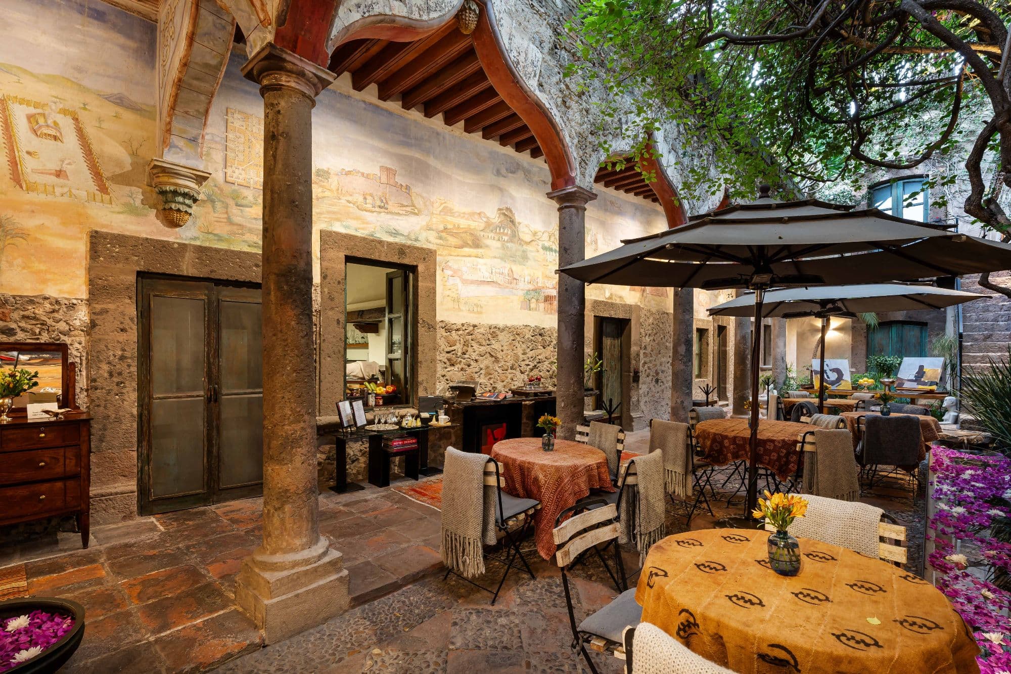 Casa No Name — Centro, San Miguel de Allende — photo 54 — charming colonial courtyard with vibrant gardens