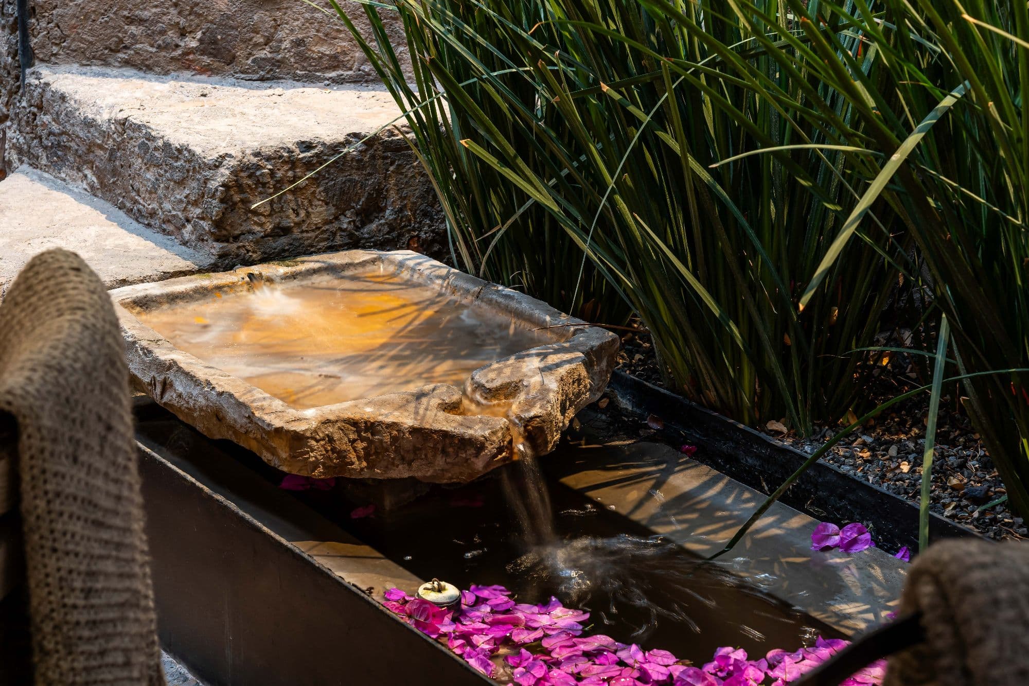 Casa No Name — Centro, San Miguel de Allende — photo 6 — serene water feature, charming garden sanctuary