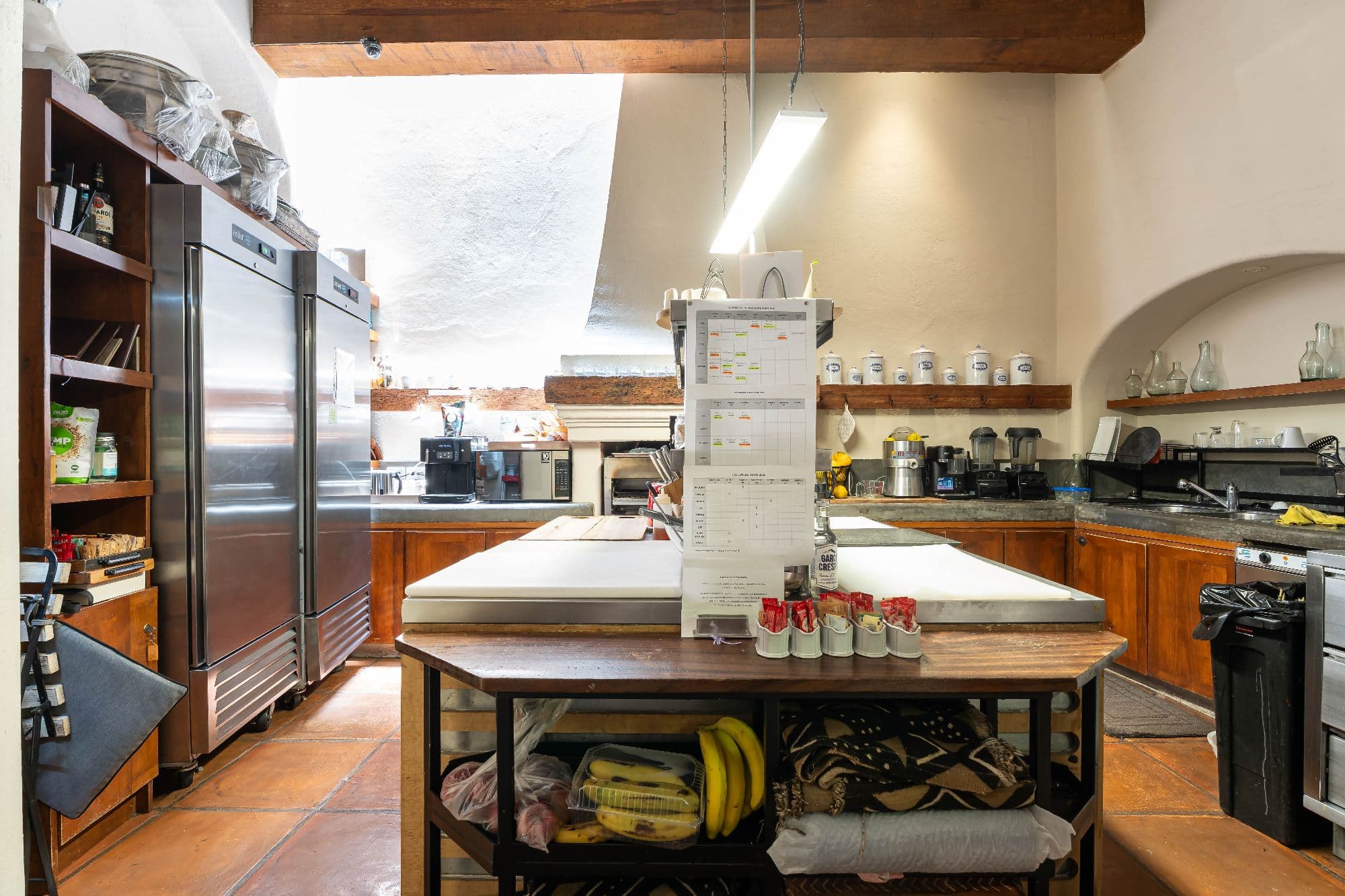Casa No Name — Centro, San Miguel de Allende — photo 11 — rustic chef's kitchen with skylights
