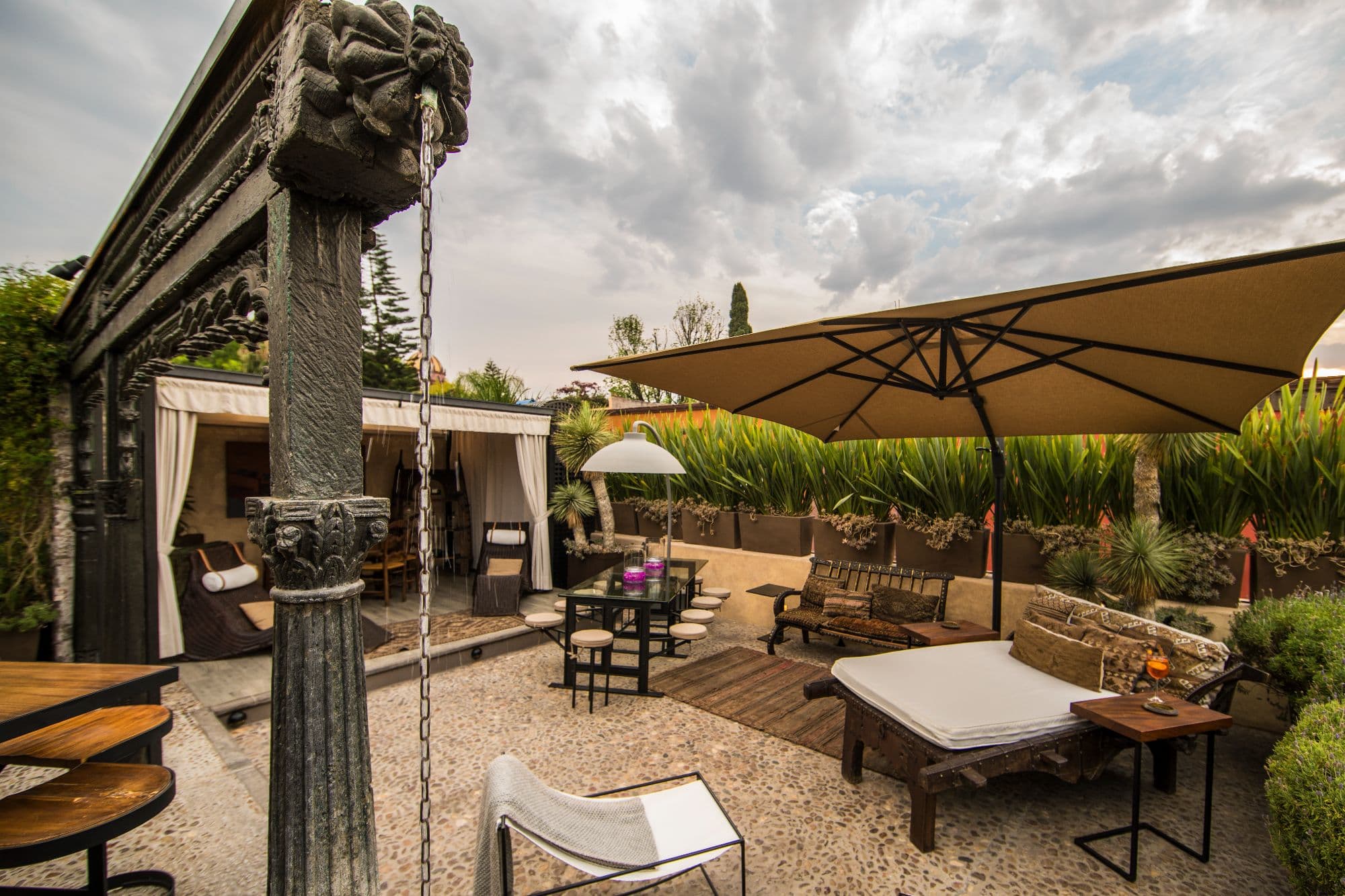 Casa No Name — Centro, San Miguel de Allende — photo 24 — sophisticated outdoor sanctuary with architectural charm