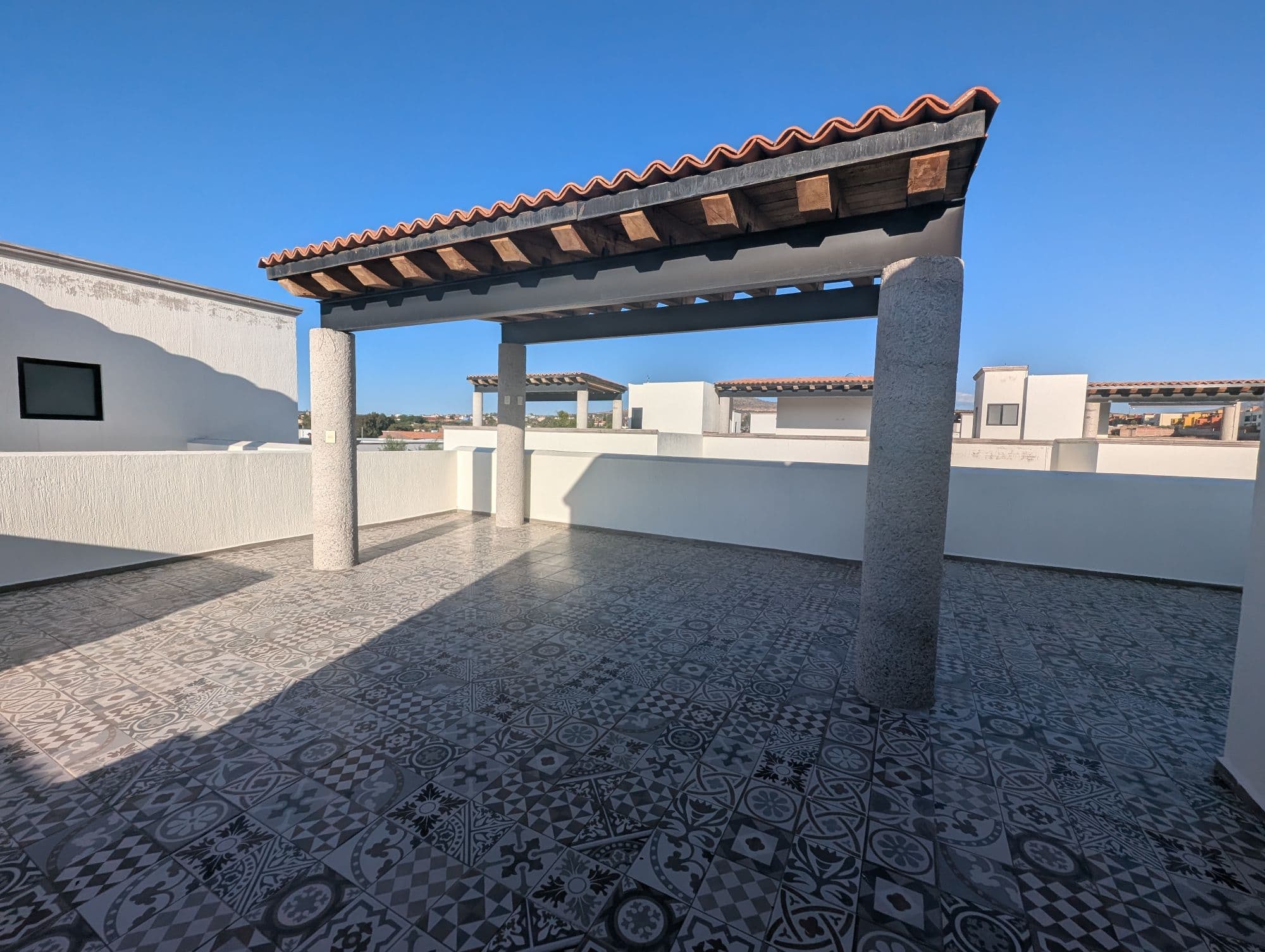 Casa Arcángel — Villa de los Frailes, San Miguel de Allende — photo 10 — sunny rooftop terrace, authentic mexican charm