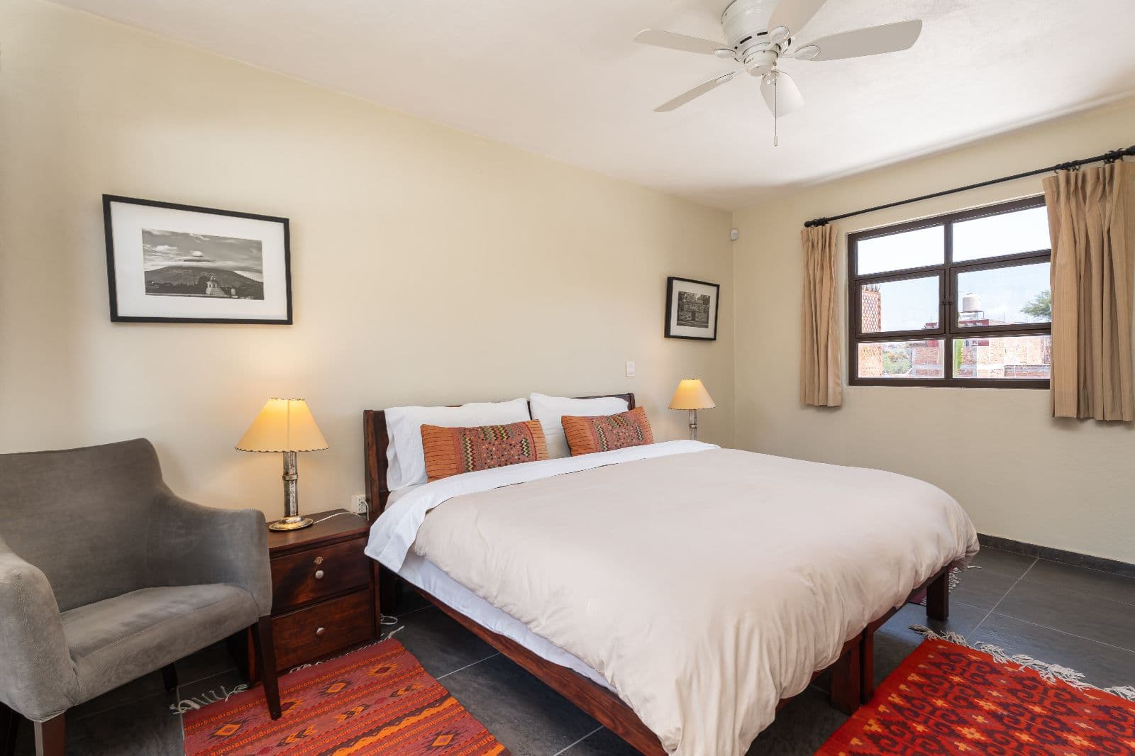 Casa 28 — Centro, San Miguel de Allende — photo 14 — serene master suite, warm natural light