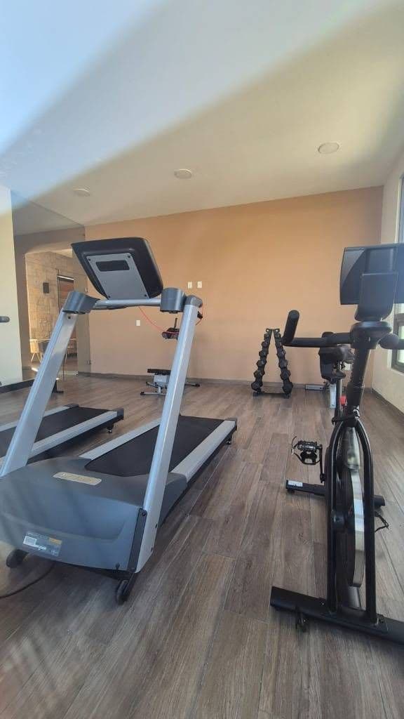 Departamento Lavanda — Zirándaro, San Miguel de Allende — photo 14 — private fitness sanctuary with natural light