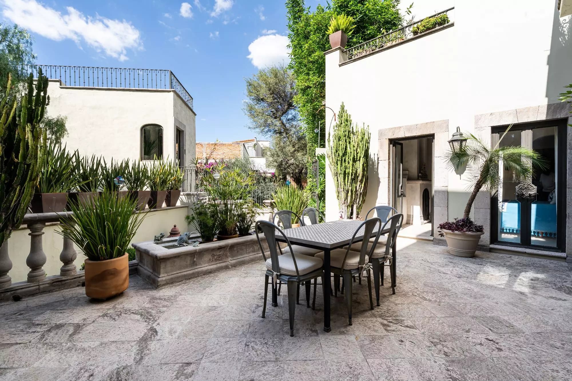 Casa Dos Casas — Guadiana, San Miguel de Allende — photo 14 — serene courtyard oasis, mediterranean elegance