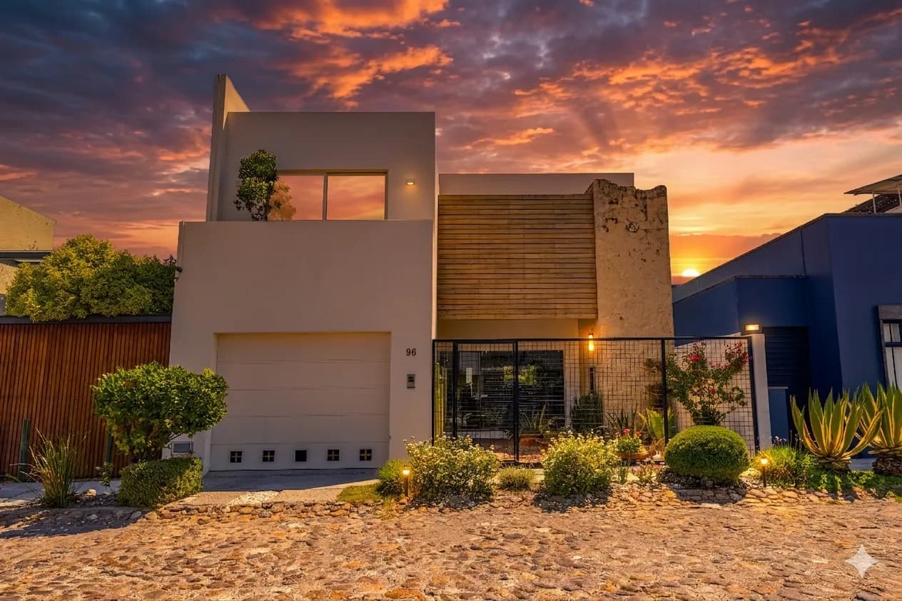 Casa Paraíso — El Paraiso, San Miguel de Allende — photo 23 — contemporary architectural masterpiece, golden hour elegance
