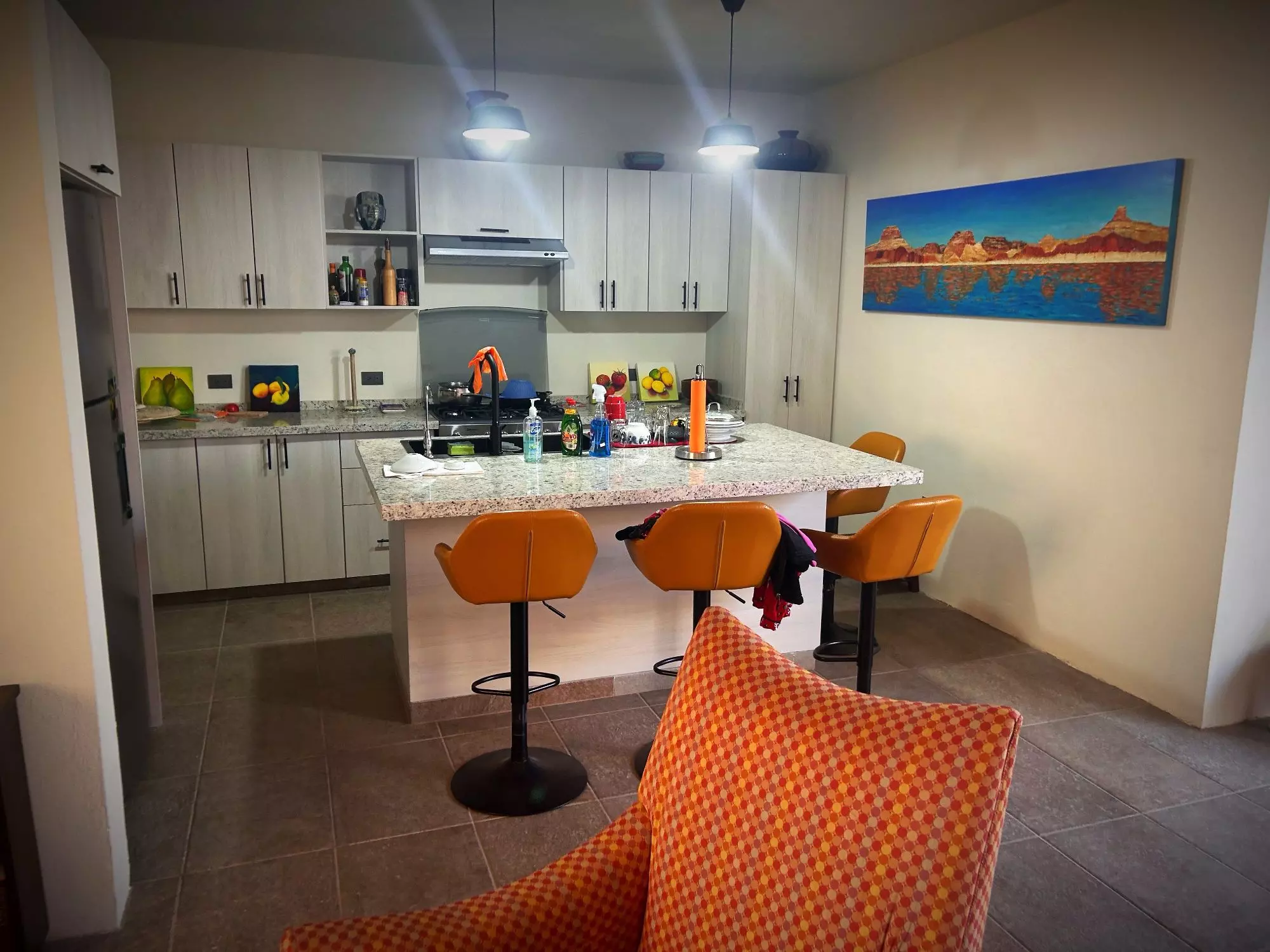 House of Art — San Rafael, San Miguel de Allende — photo 4 — contemporary kitchen with vibrant charm
