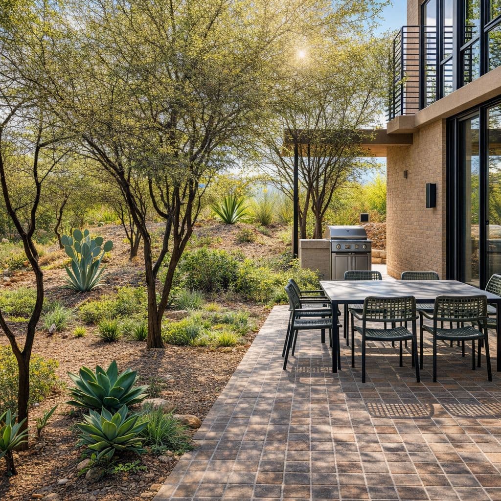 Modern Luxury Home with Casita & Pool in Los Senderos — Los Senderos, Valle de los, San Miguel de Allende — photo 6 — sophisticated outdoor entertaining oasis