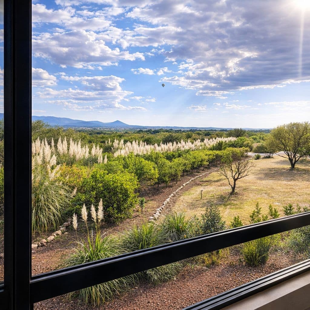 Modern Luxury Home with Casita & Pool in Los Senderos — Los Senderos, Valle de los, San Miguel de Allende — photo 22 — panoramic countryside views, flourishing landscape
