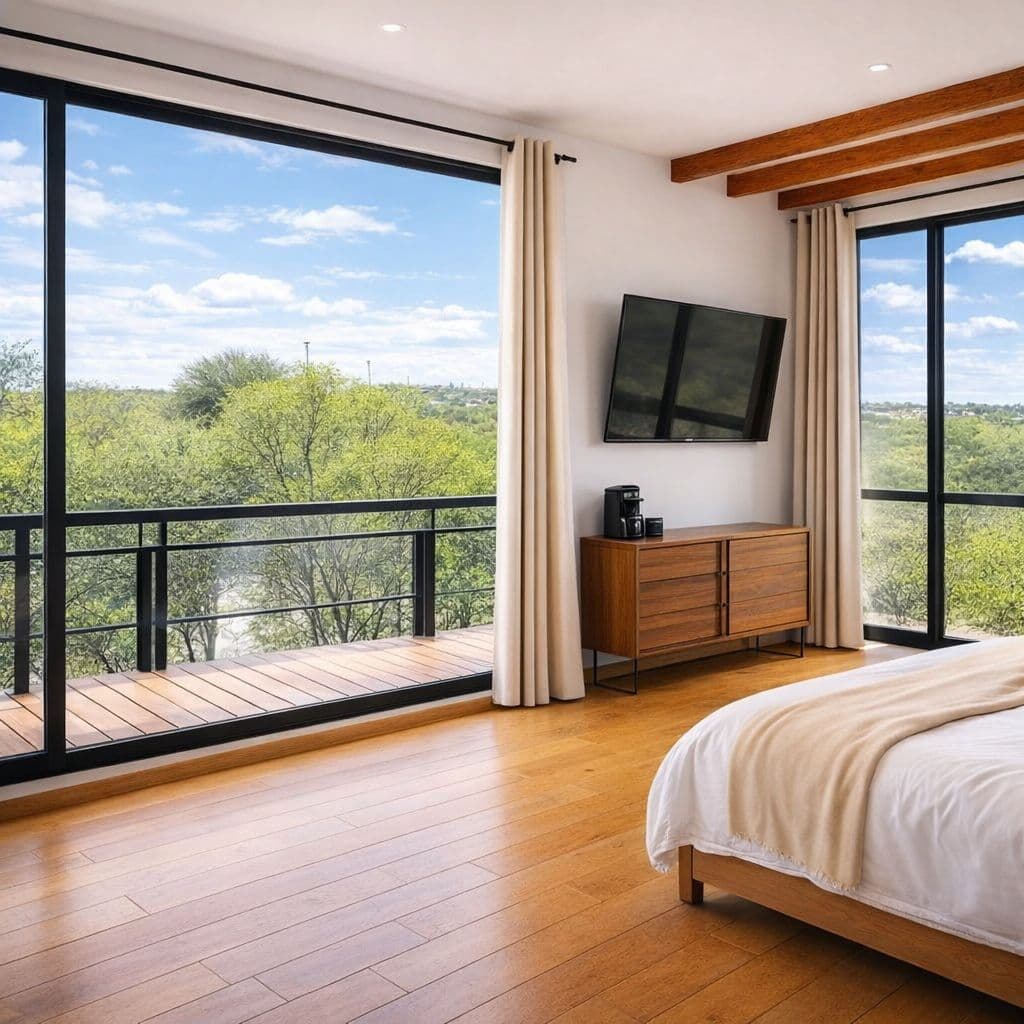 Modern Luxury Home with Casita & Pool in Los Senderos — Los Senderos, Valle de los, San Miguel de Allende — photo 14 — panoramic valley views, modern luxury retreat