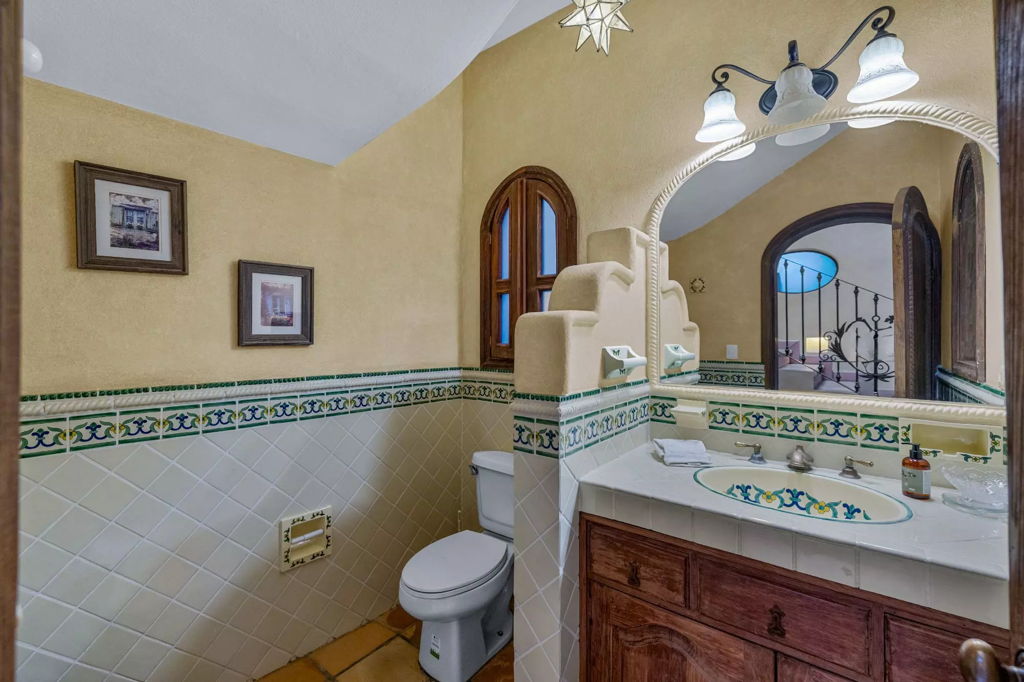 Casa Del Obraje — El Obraje, San Miguel de Allende — photo 24 — charming colonial bathroom, authentic mexican tilework