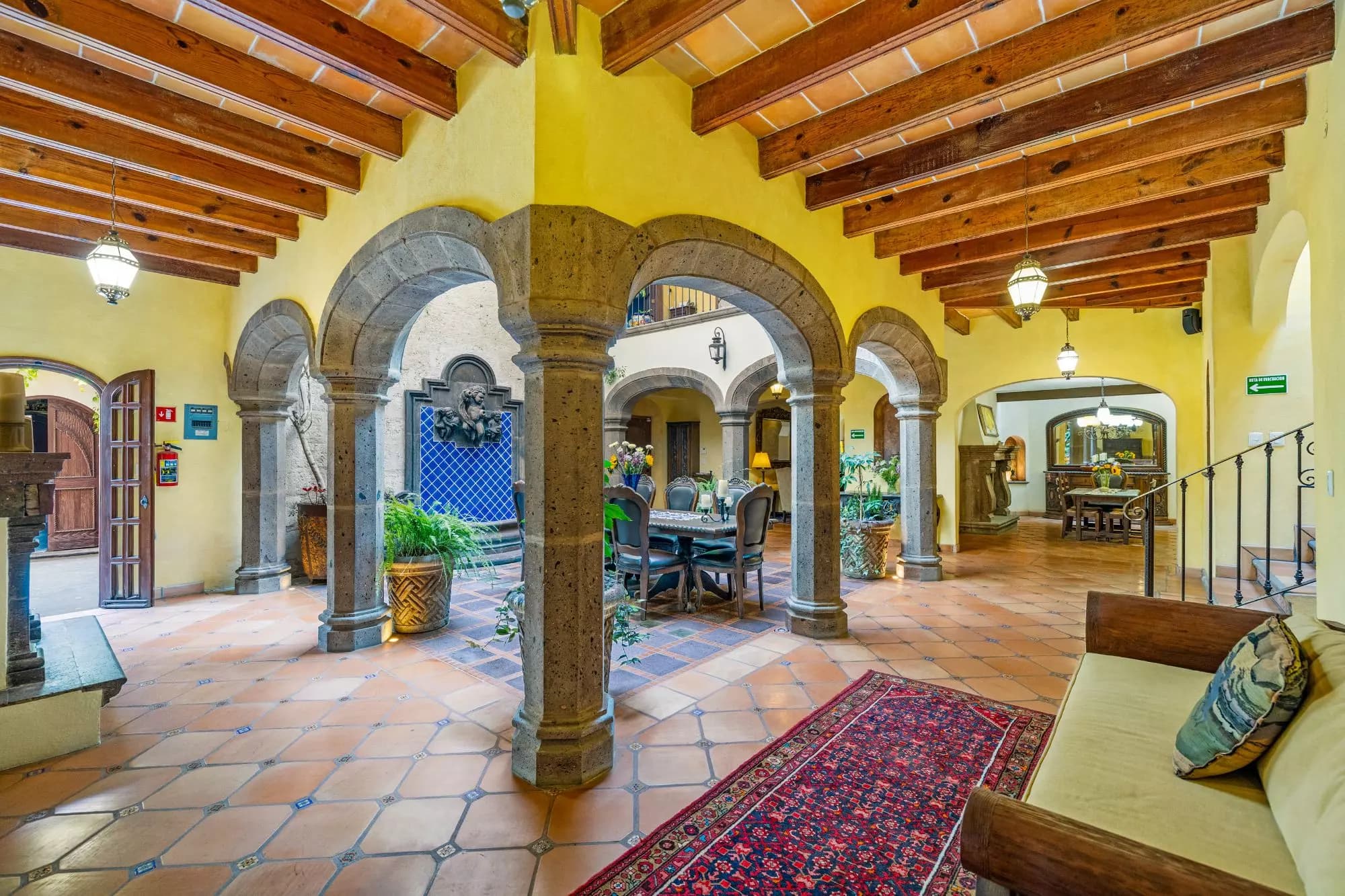 Casa Del Obraje — El Obraje, San Miguel de Allende — photo 15 — soaring arches, sunlit colonial elegance