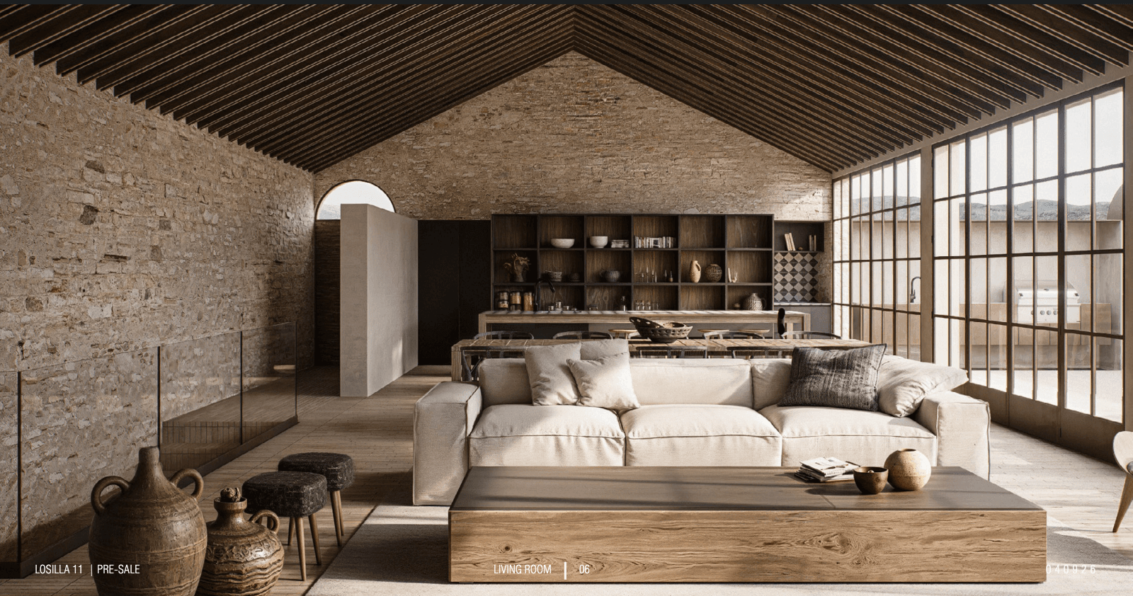 Casa Soterrani — Las Campanas, San Miguel de Allende — photo 4 — rustic-chic living, soaring timber beams, panoramic vistas