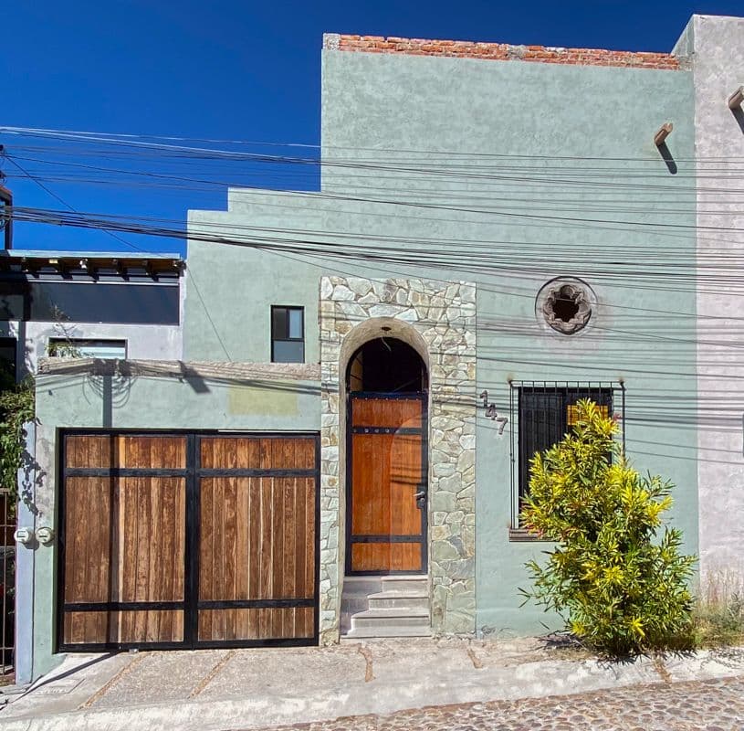 Casa Laura — Las Brisas, San Miguel de Allende — photo 25 — charming mint facade, artisanal details