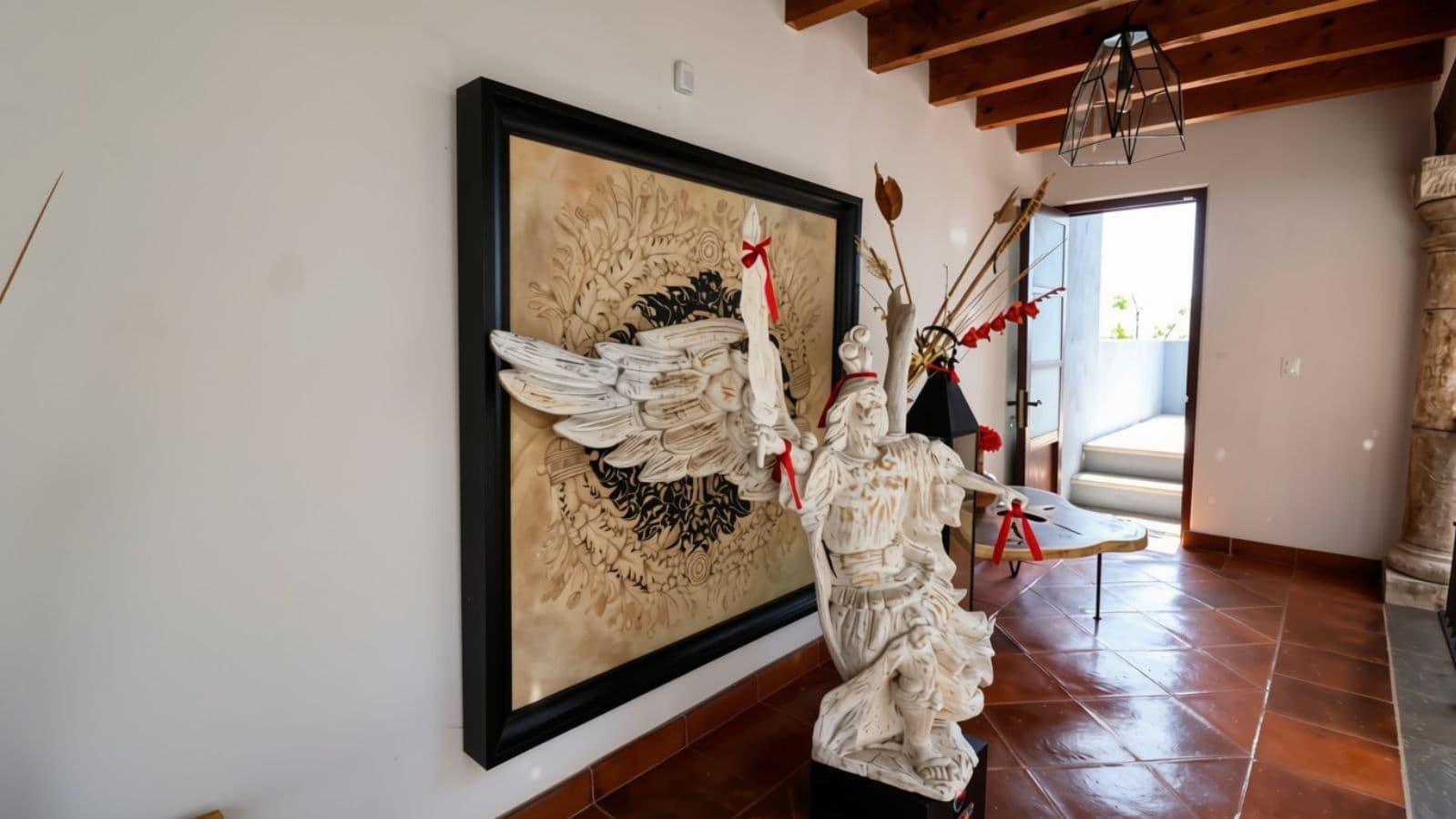 Casa Cocuchas — San Antonio, San Miguel de Allende — photo 7 — artistic sanctuary with soaring wooden beams