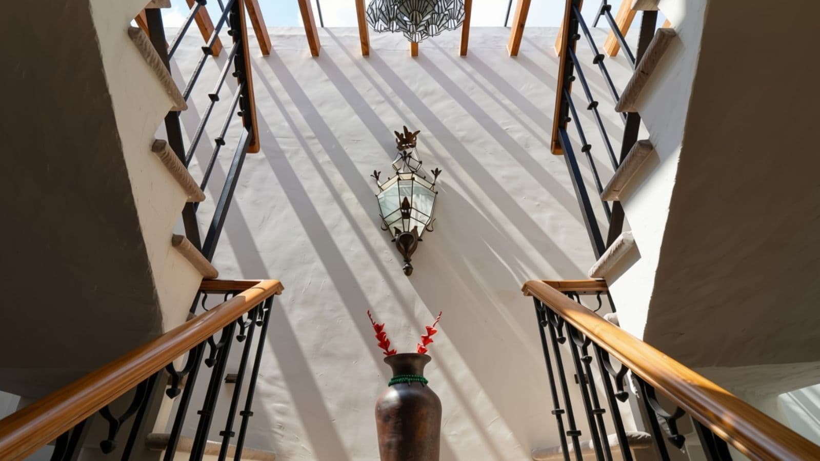 Casa Cocuchas — San Antonio, San Miguel de Allende — photo 21 — soaring atrium flooded with sunlight