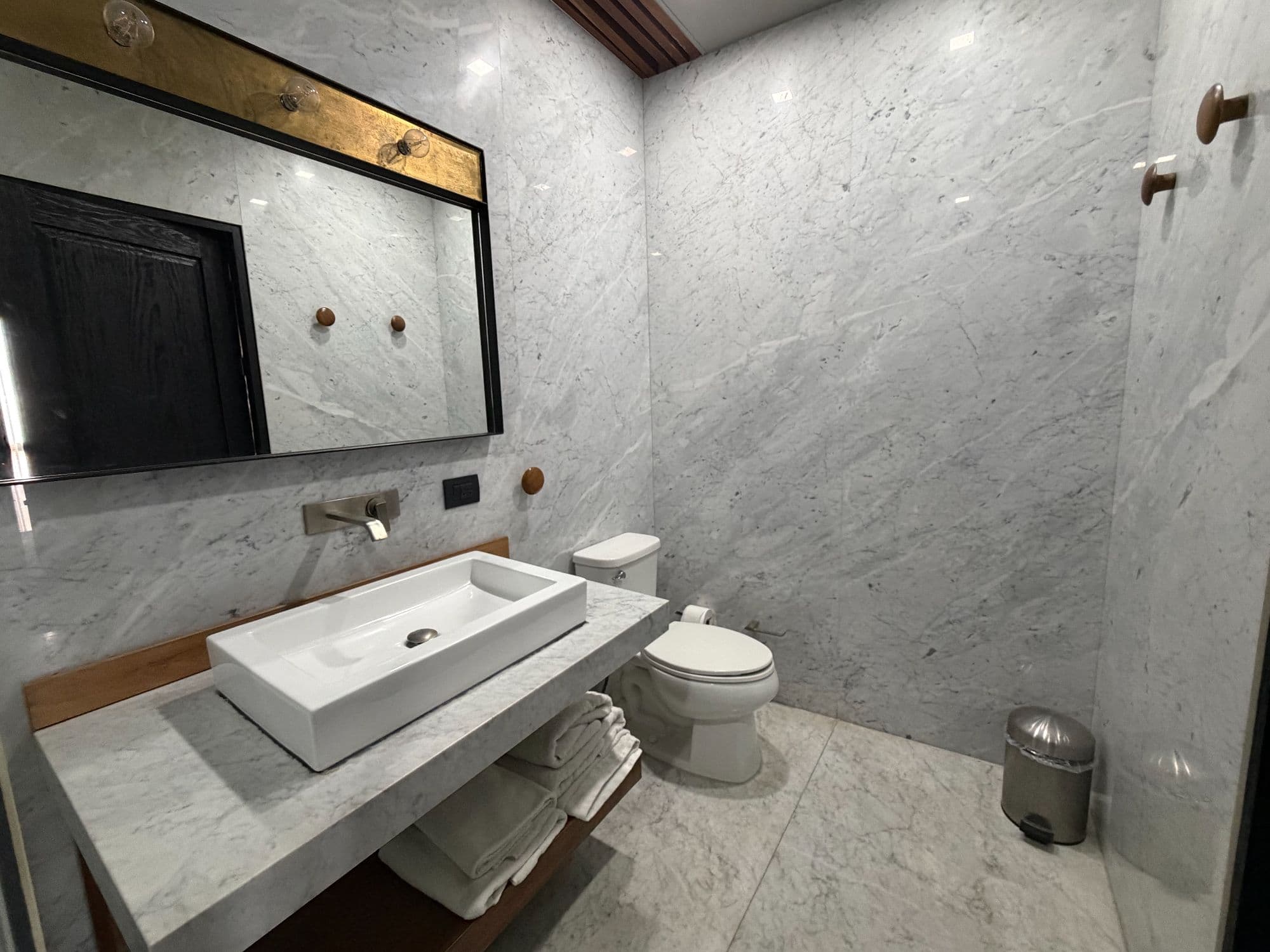 Departamento Umarán — Centro, San Miguel de Allende — photo 8 — elegant marble spa bathroom oasis