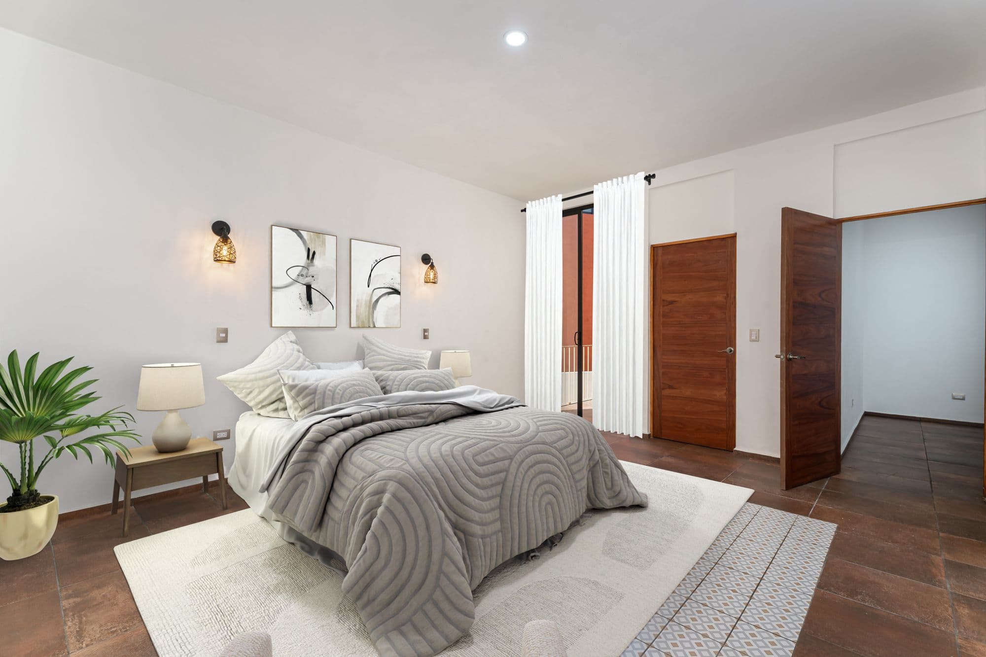 Casa Albor — La Palmita, San Miguel de Allende — photo 26 — serene primary suite with refined elegance