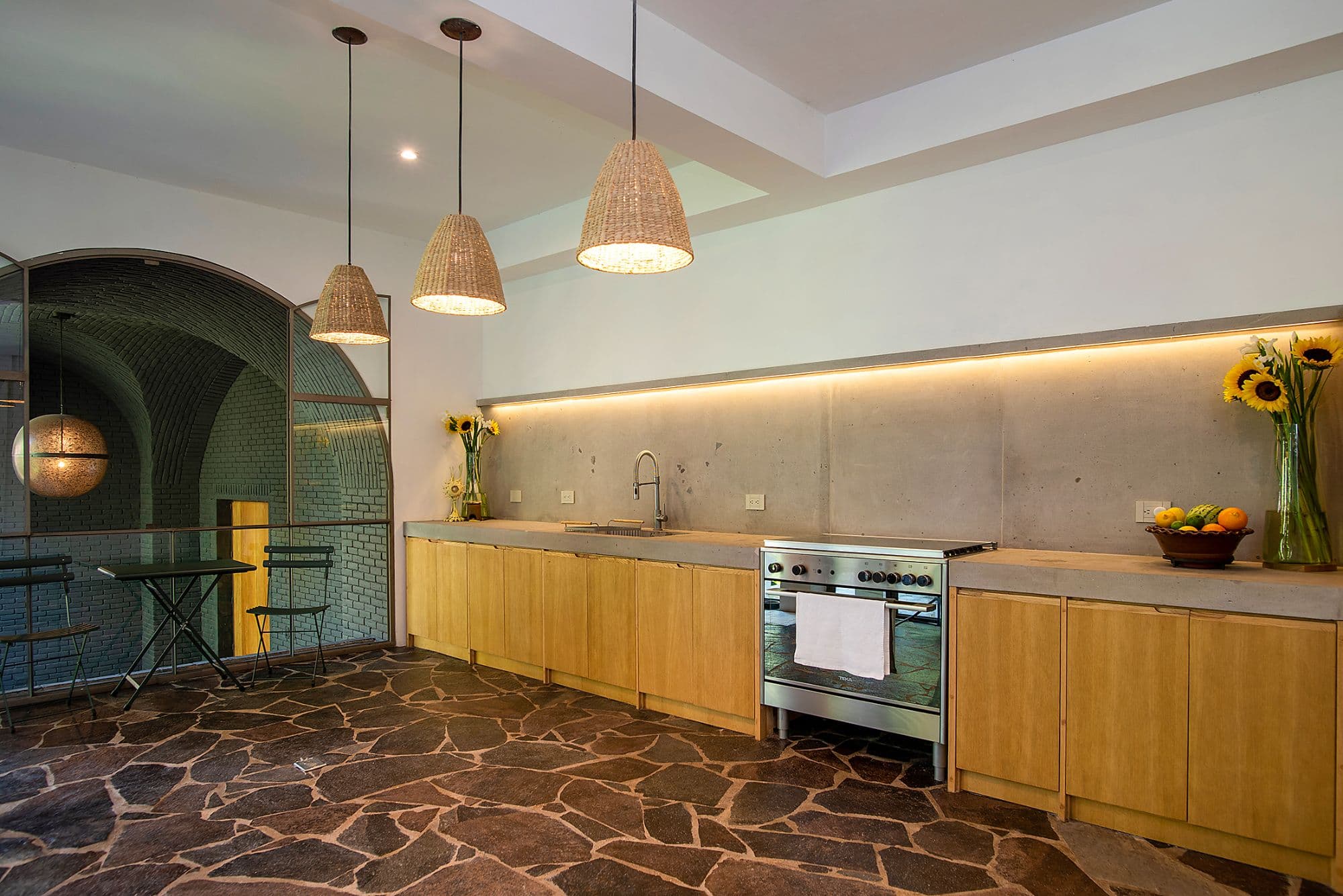CASA CLARA — Centro, San Miguel de Allende — photo 7 — contemporary chef's kitchen, artisanal details