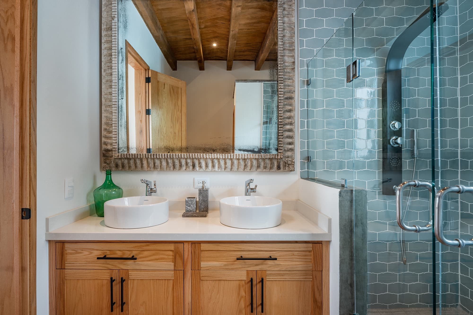 Recreo 70 — Centro, San Miguel de Allende — photo 10 — rustic-modern dual vanity masterpiece
