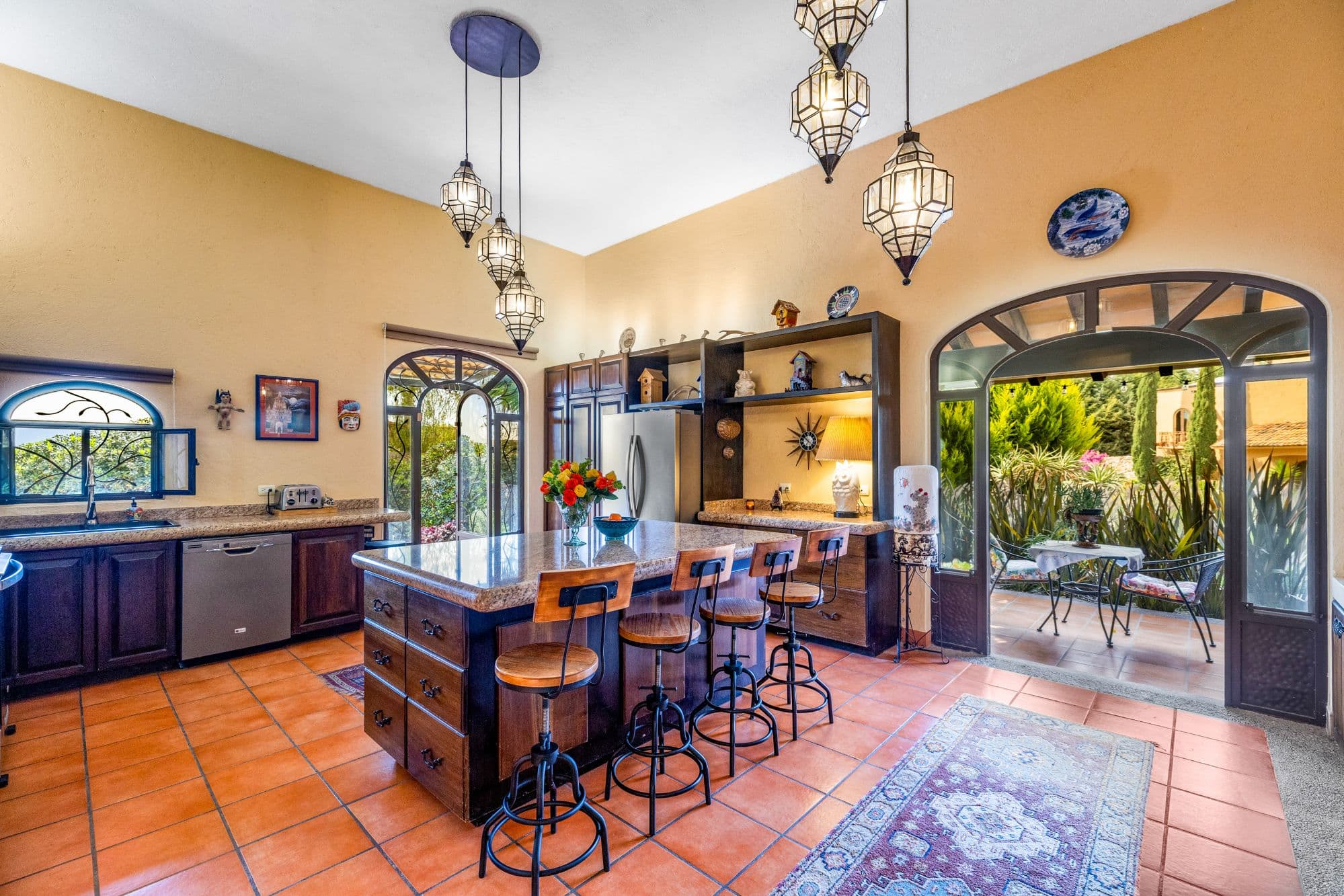 Casa Jardin Secreto — Los Labradores, San Miguel de Allende — photo 4 — radiant culinary sanctuary, seamless indoor-outdoor living