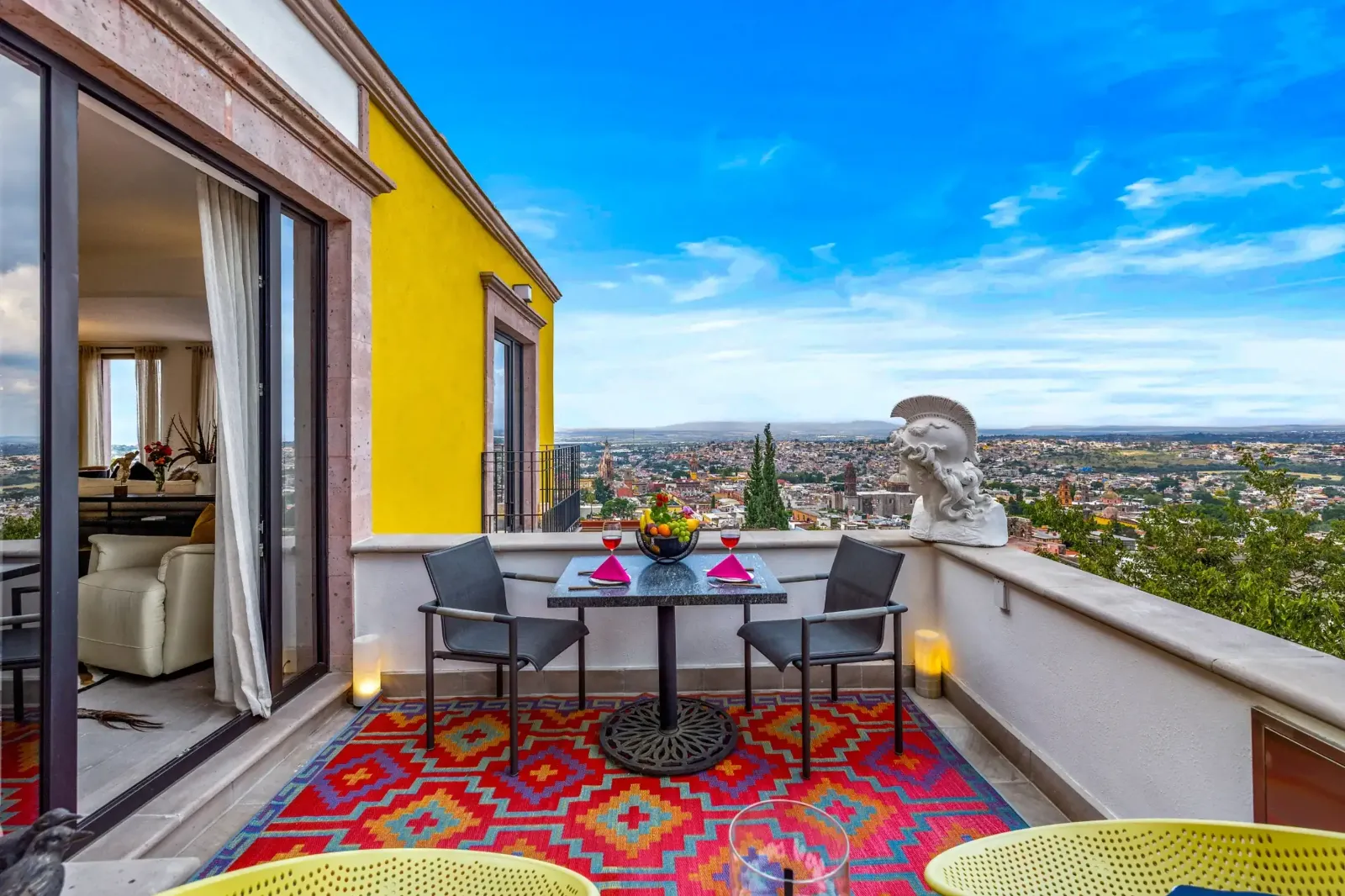 Casa Romana — Centro, San Miguel de Allende — photo 21 — panoramic terrace with captivating city vistas