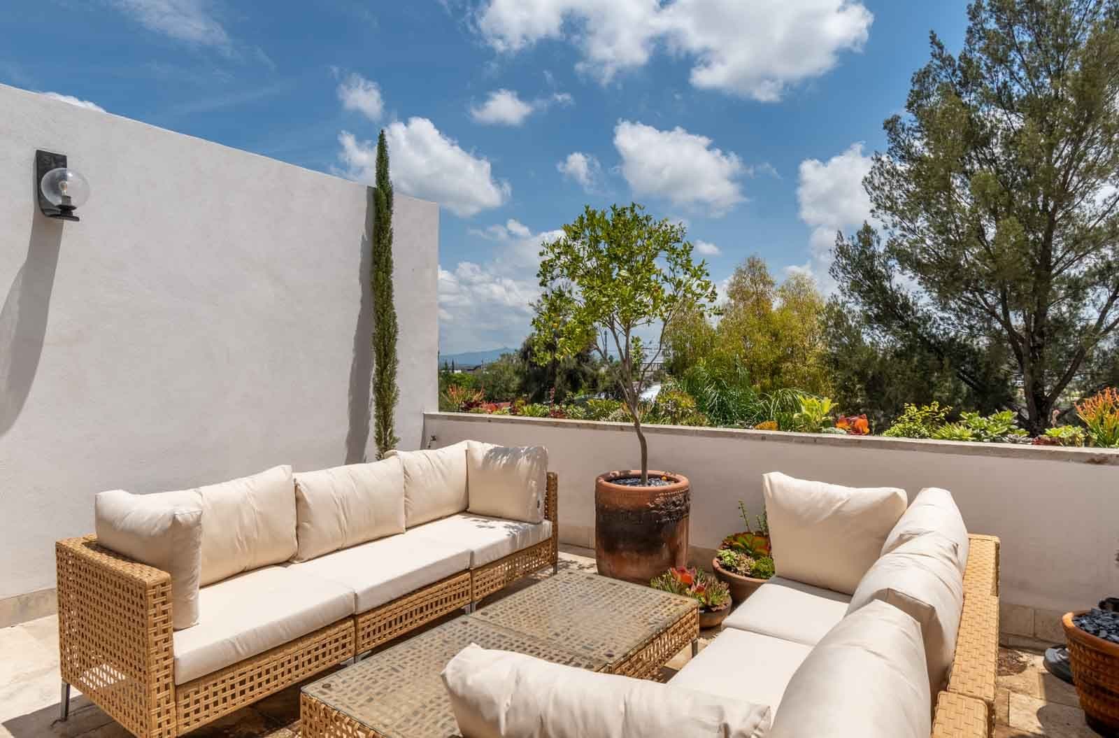 Casa Blanca — Centro, San Miguel de Allende — photo 19 — serene rooftop terrace with mountain views