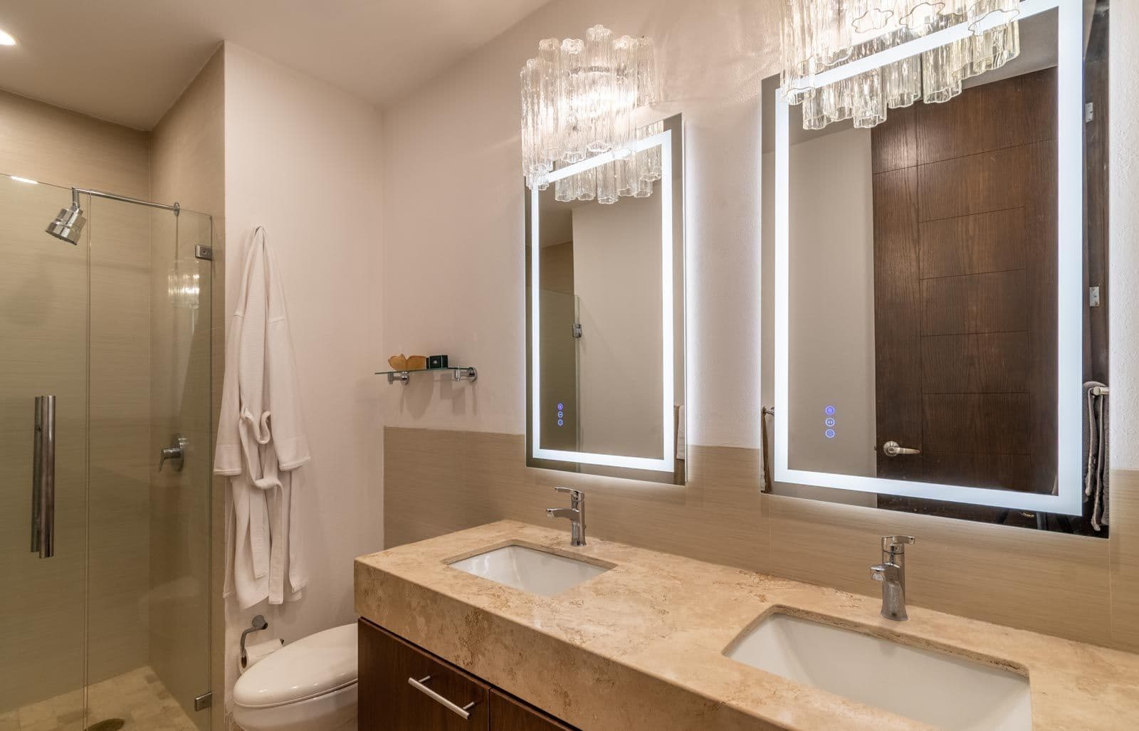 Casa Blanca — Centro, San Miguel de Allende — photo 13 — spa-inspired dual vanity sanctuary