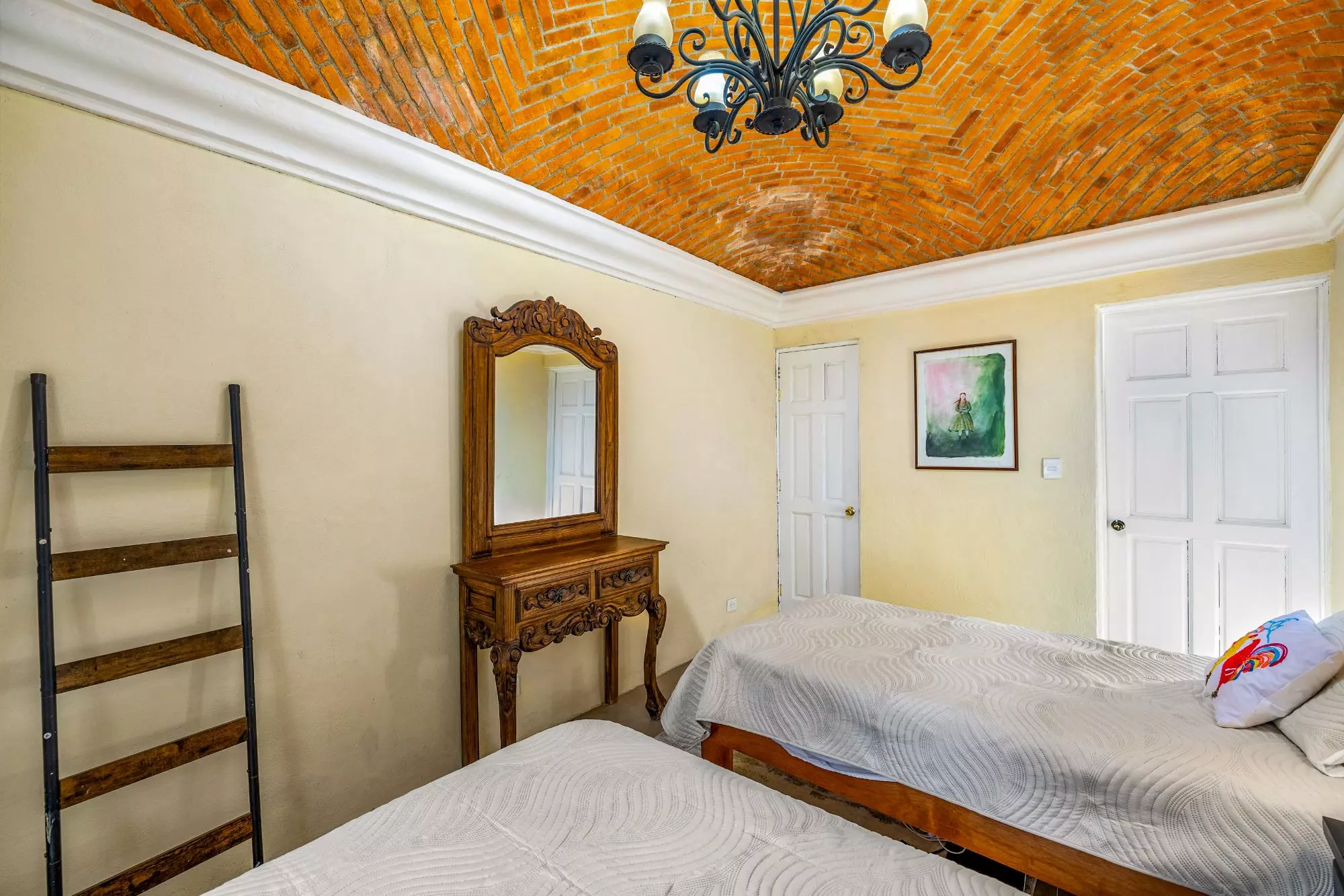 Casa Montitlan — Balcones, San Miguel de Allende — photo 11 — charming bedroom, rustic architectural elegance