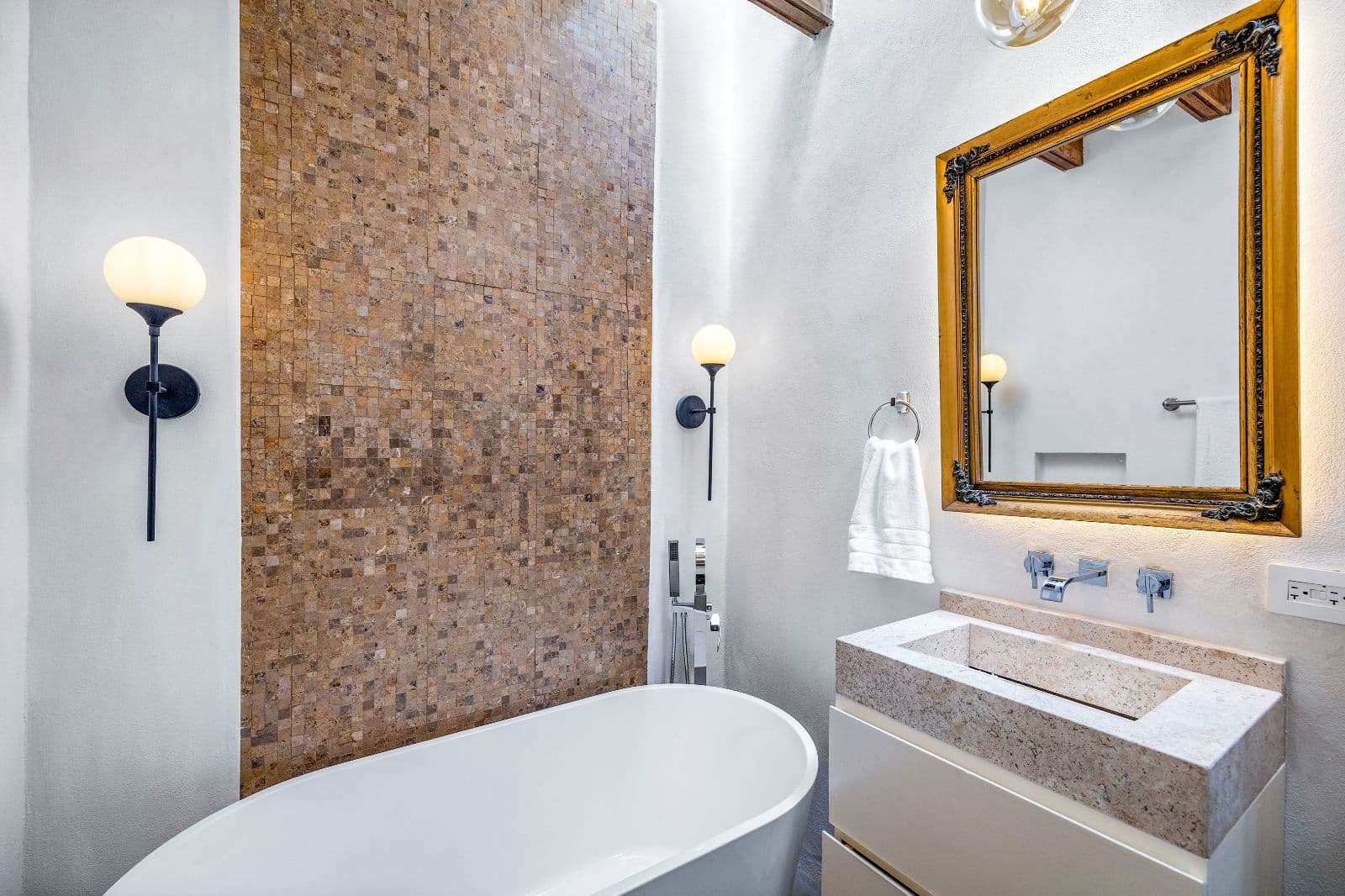 Casa Montitlan — Balcones, San Miguel de Allende — photo 12 — spa-inspired sanctuary with artisanal mosaic detail
