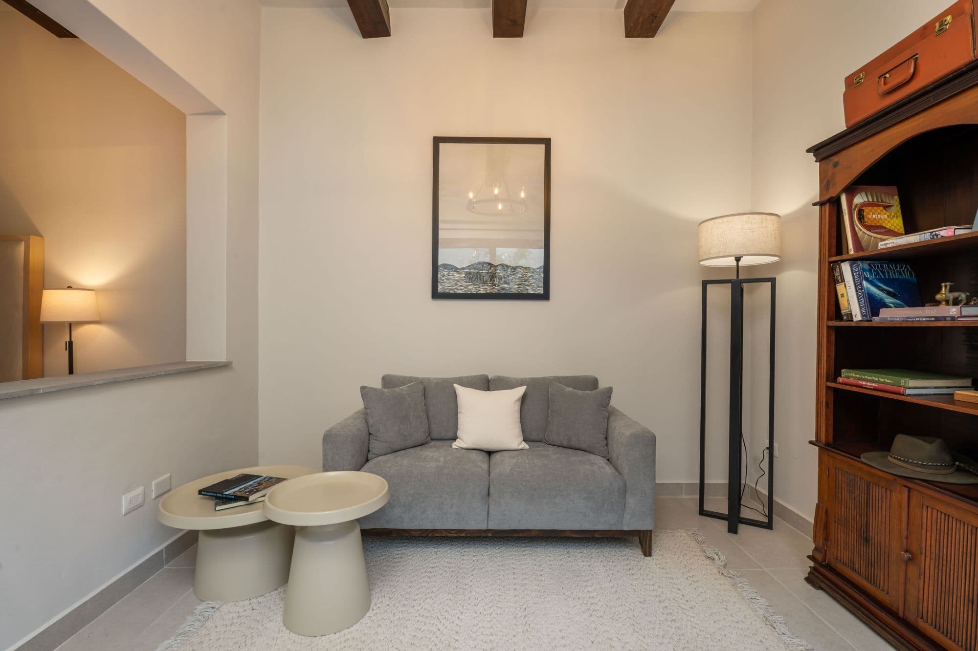 Casa Paulena — Balcones, San Miguel de Allende — photo 15 — sophisticated lounge with curated art collection